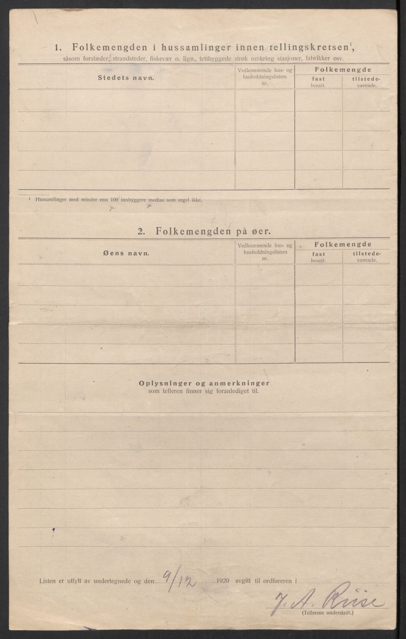 SAT, 1920 census for Hareid, 1920, p. 35