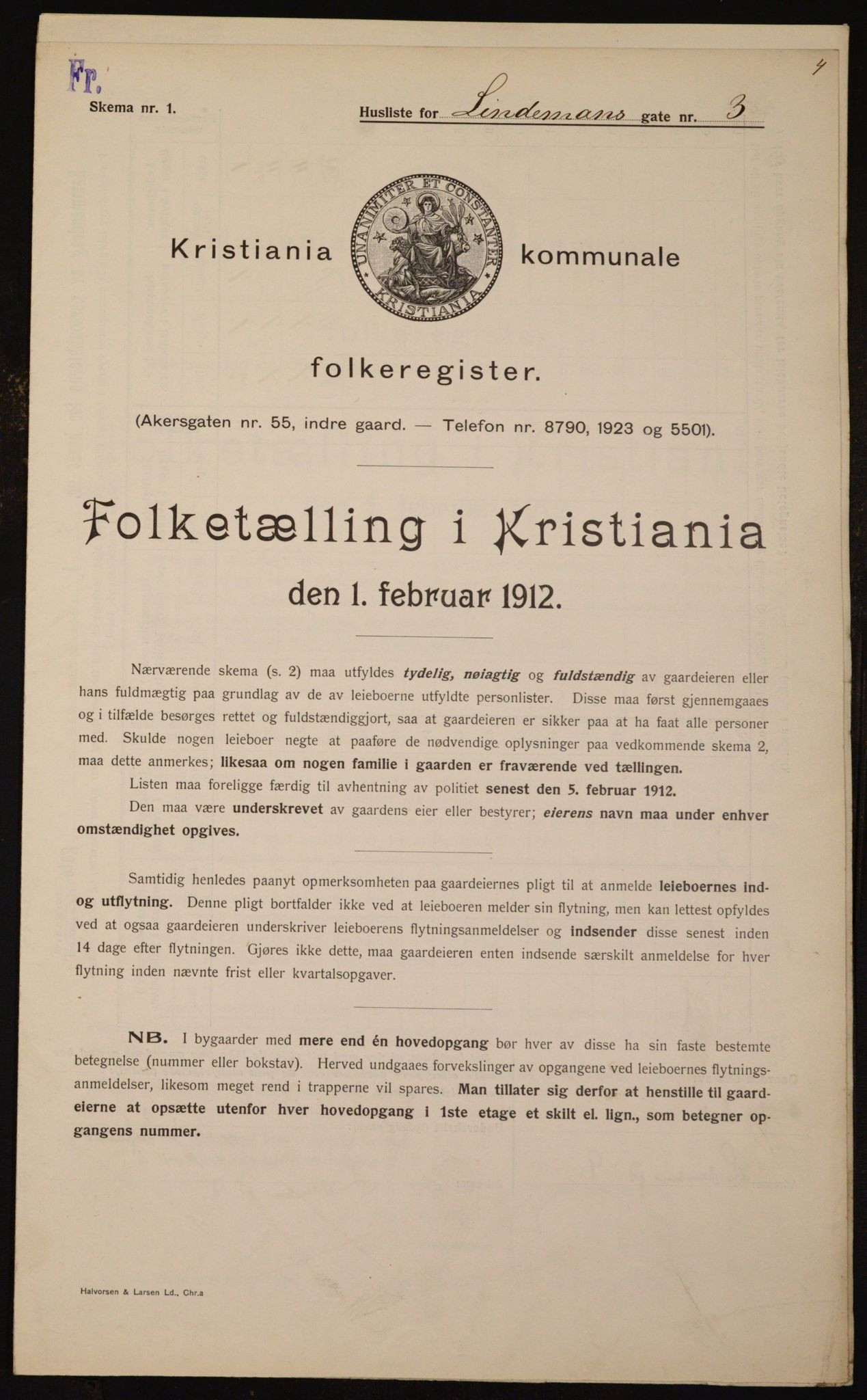 OBA, Municipal Census 1912 for Kristiania, 1912, p. 57971