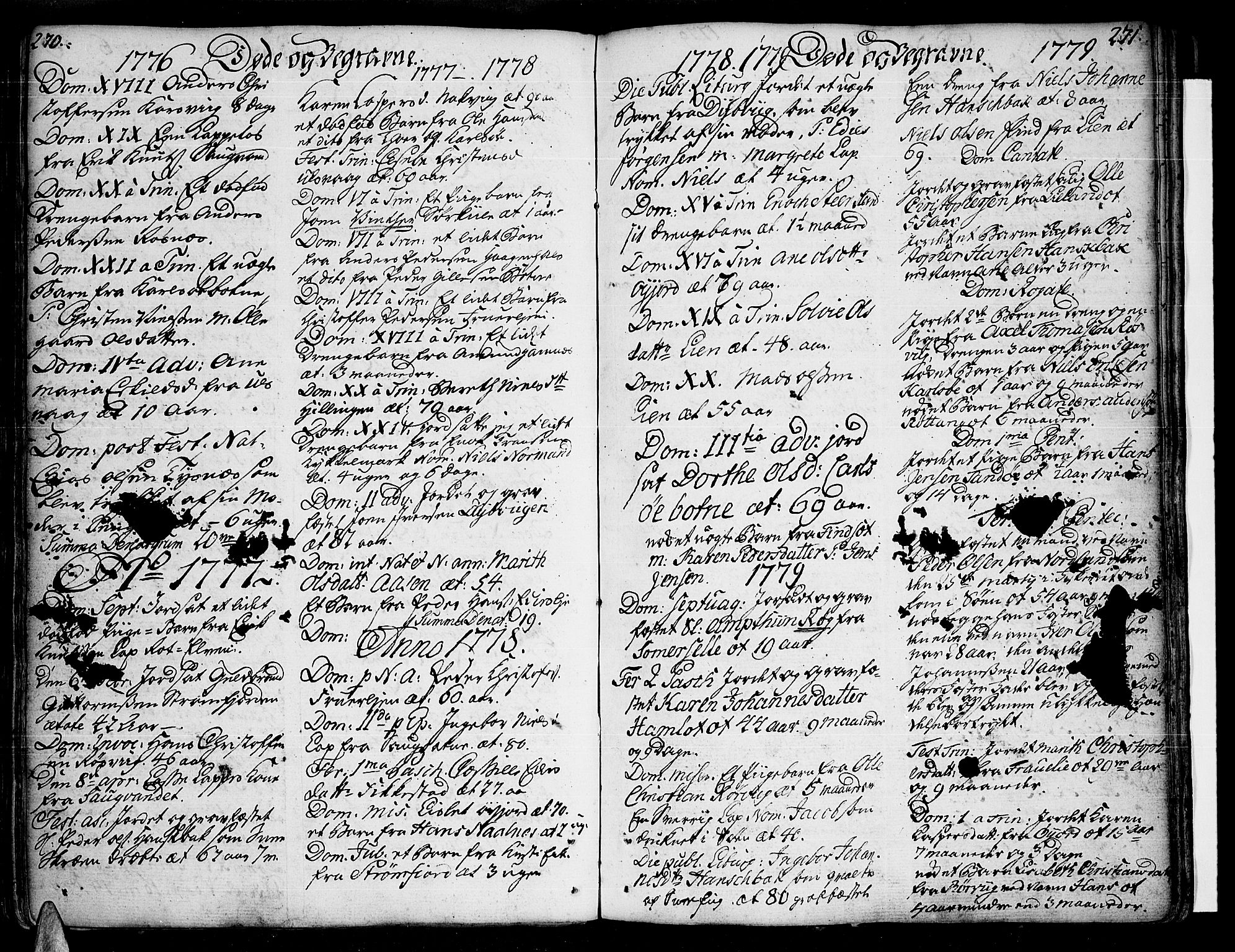 Ministerialprotokoller, klokkerbøker og fødselsregistre - Nordland, SAT/A-1459/859/L0841: Parish register (official) no. 859A01, 1766-1821, p. 270-271