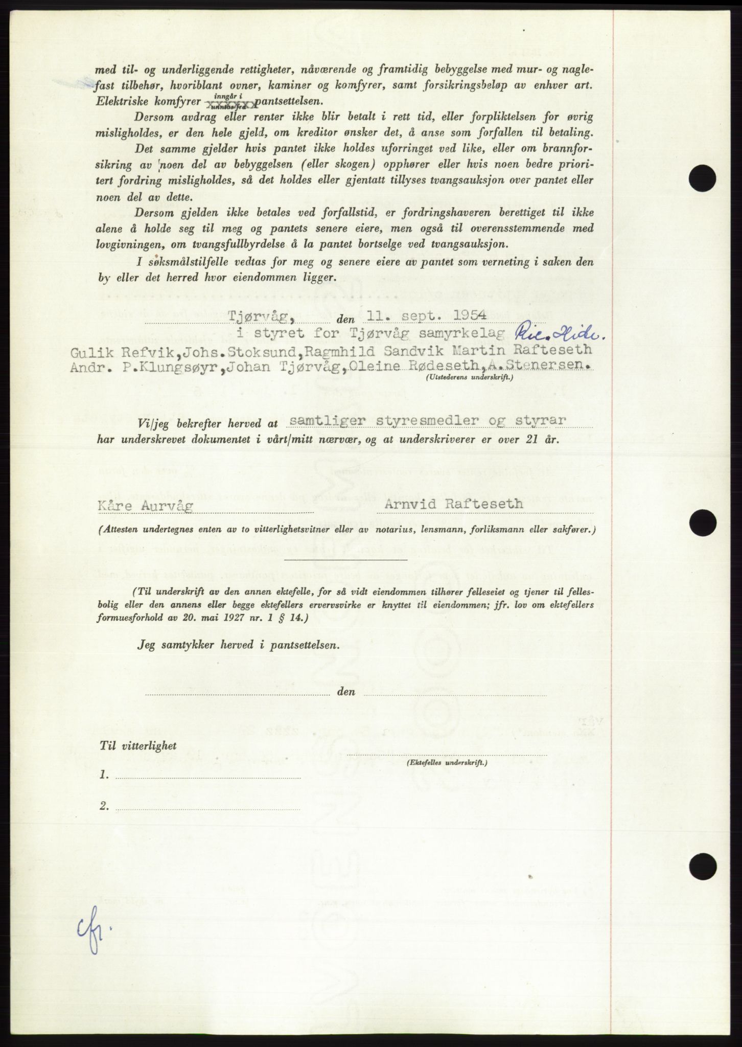 Søre Sunnmøre sorenskriveri, AV/SAT-A-4122/1/2/2C/L0126: Mortgage book no. 14B, 1954-1955, Diary no: : 635/1955