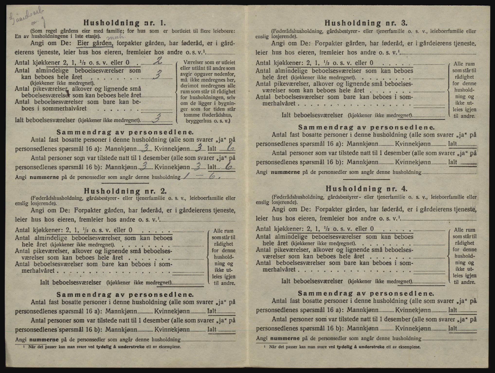 SAO, 1920 census for Idd, 1920, p. 701