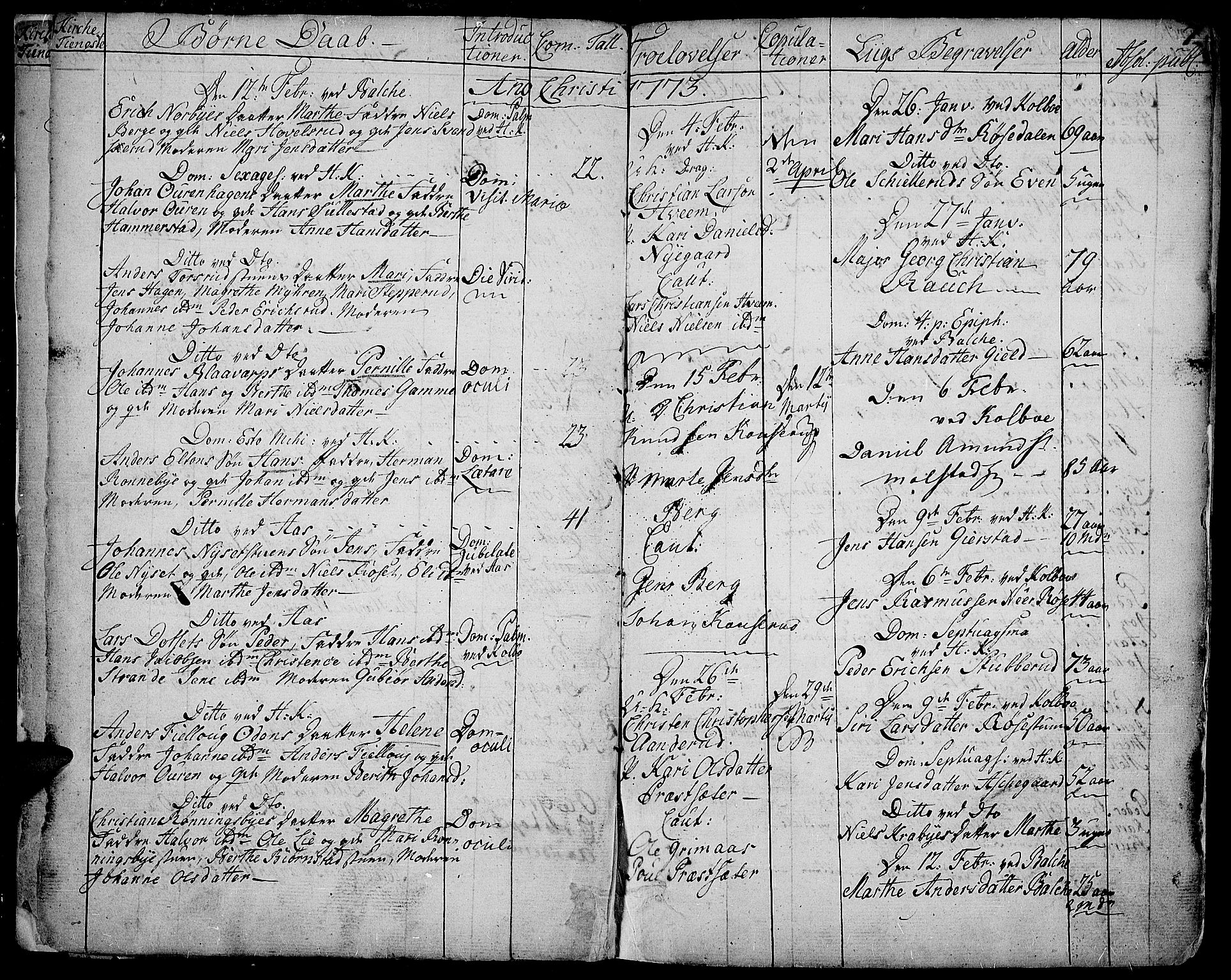Toten prestekontor, SAH/PREST-102/H/Ha/Haa/L0006: Parish register (official) no. 6, 1773-1793, p. 7