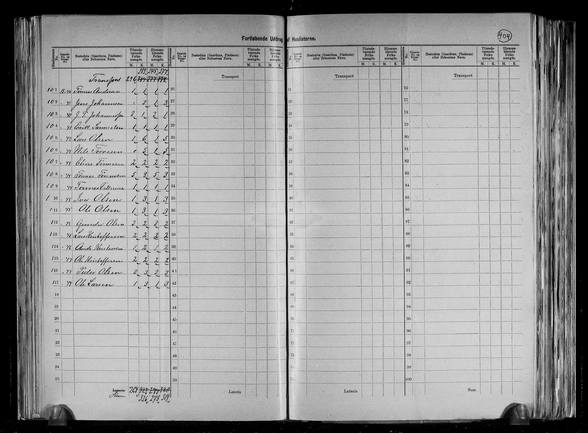 RA, 1891 census for 1150 Skudenes, 1891, p. 18