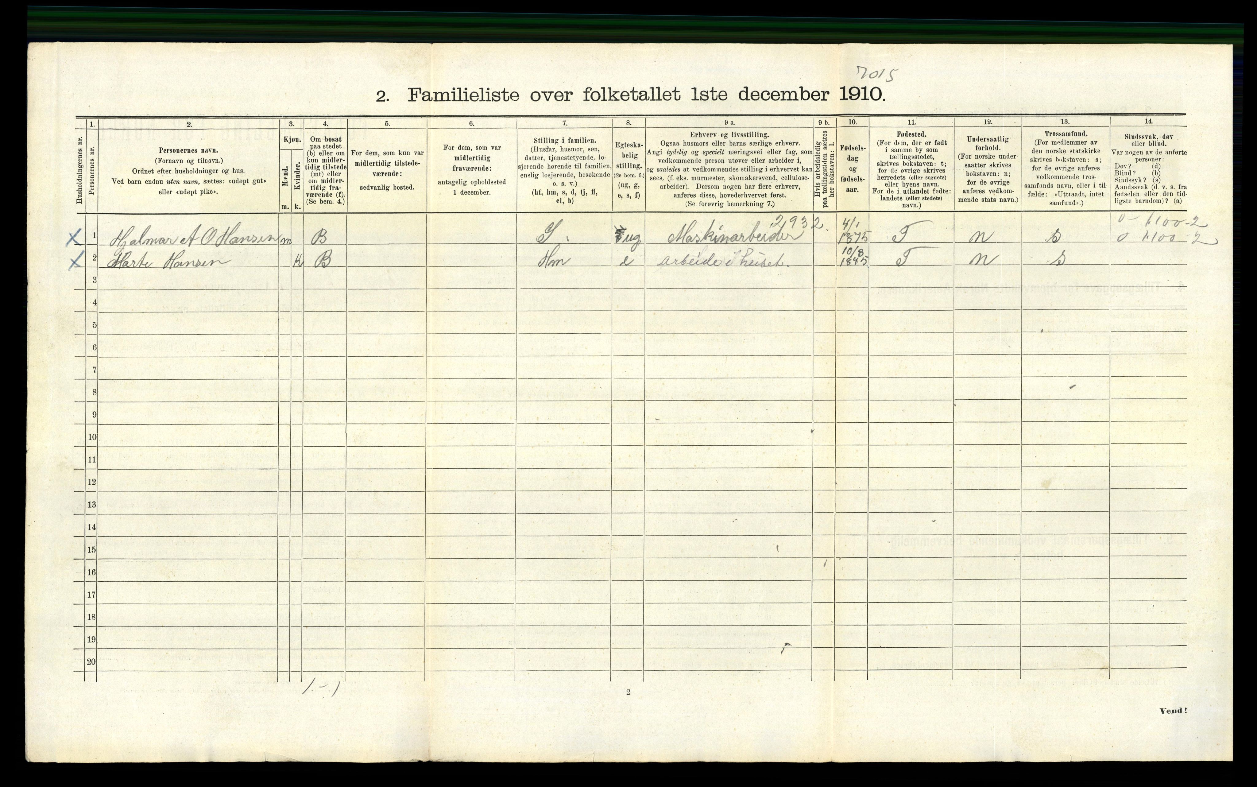 RA, 1910 census for Bergen, 1910, p. 35400