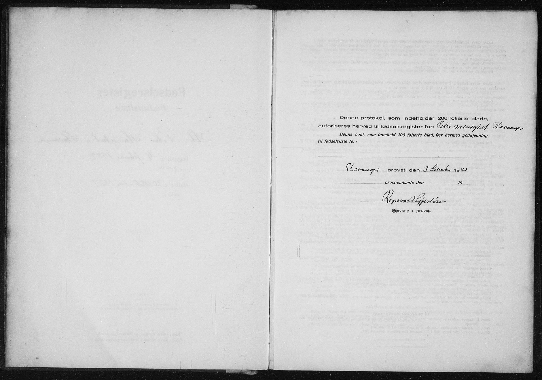 St. Petri sokneprestkontor, SAST/A-101813/002/A/L0002: Birth register no. 2, 1922-1929