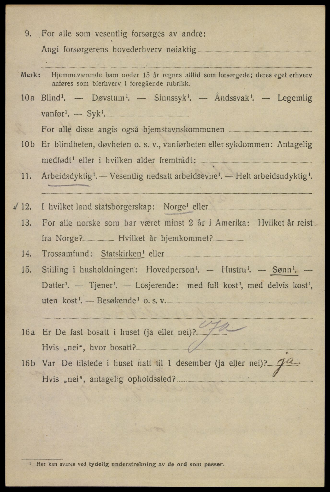SAO, 1920 census for Kristiania, 1920, p. 157054