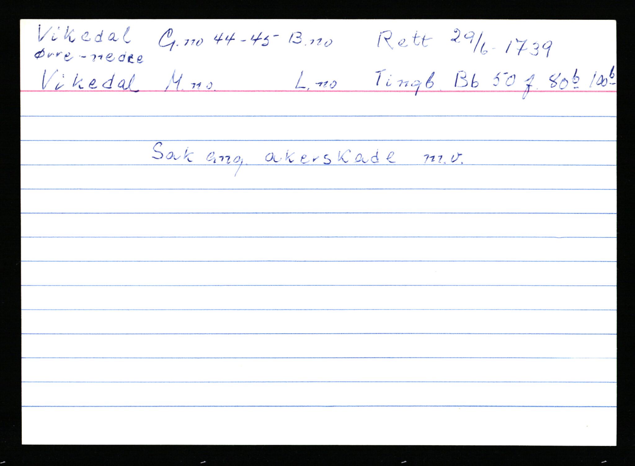 Statsarkivet i Stavanger, AV/SAST-A-101971/03/Y/Ym/L0067: Åstedskort sortert etter gårdsnavn: Vik - Vold, 1600-1950, p. 131