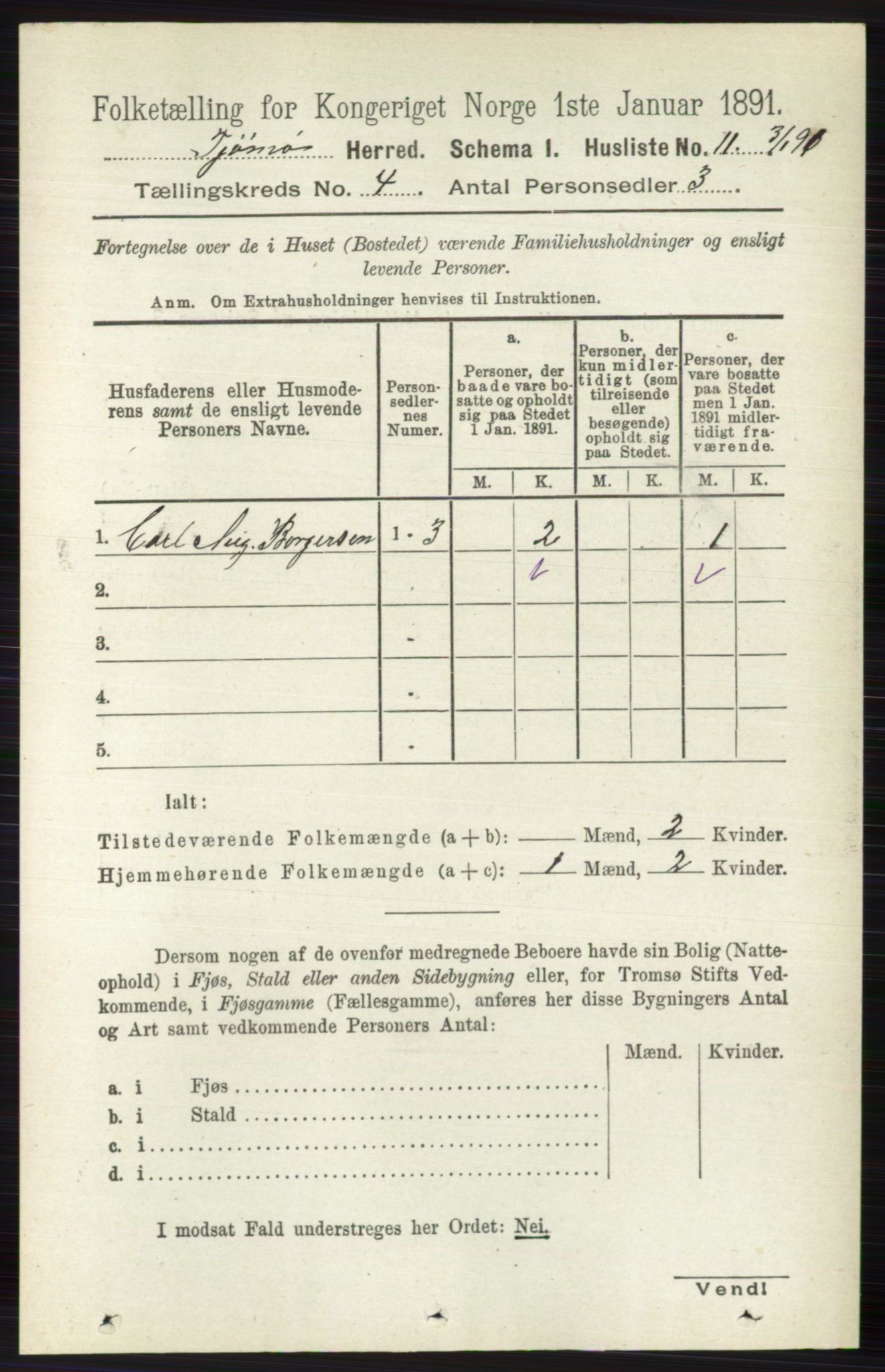 RA, 1891 census for 0723 Tjøme, 1891, p. 1221