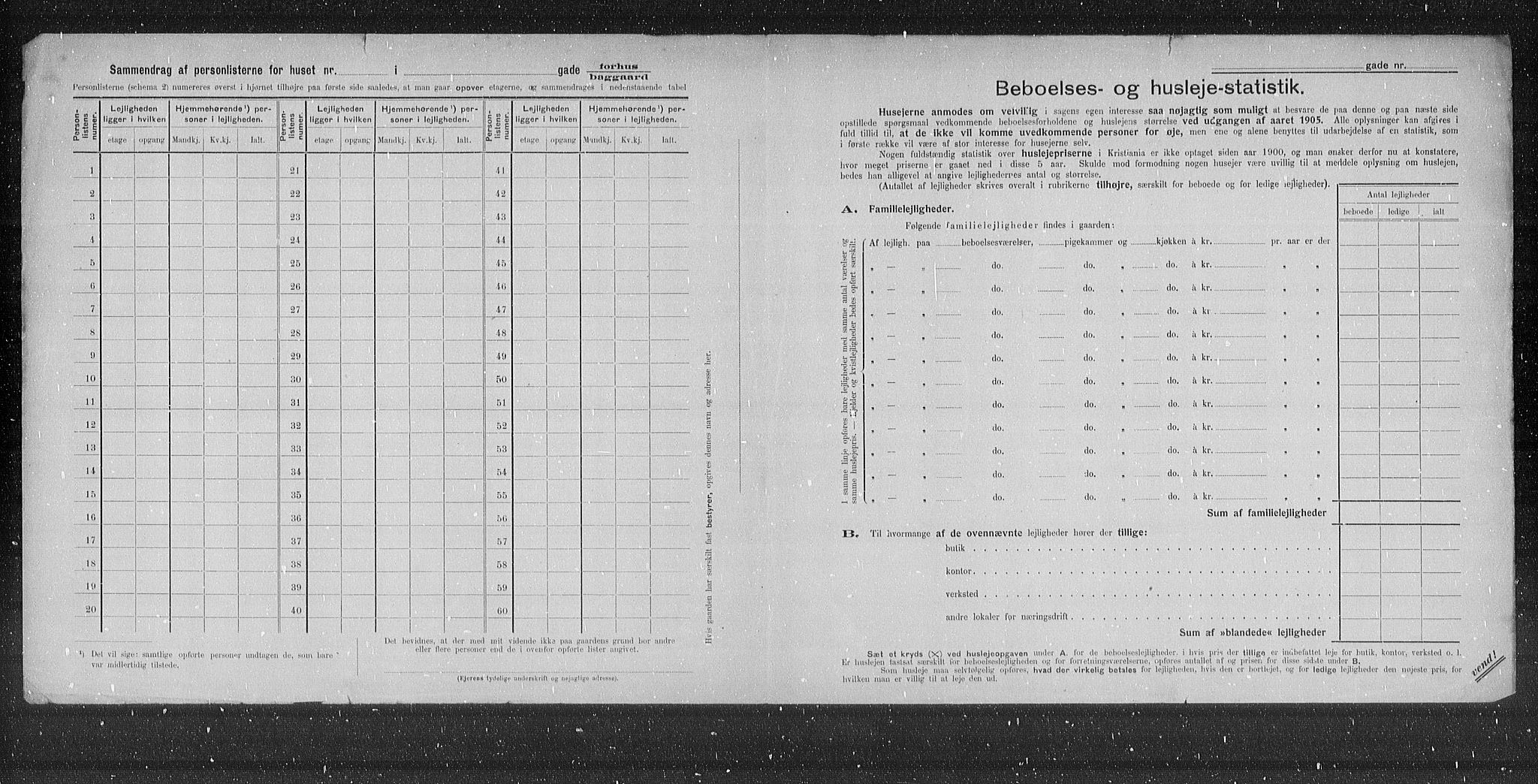 OBA, Municipal Census 1905 for Kristiania, 1905, p. 6794