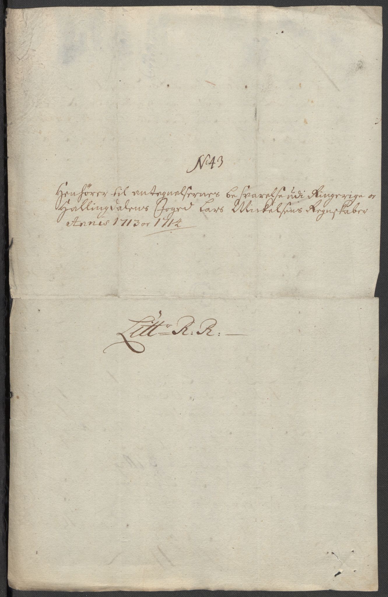 Rentekammeret inntil 1814, Reviderte regnskaper, Fogderegnskap, AV/RA-EA-4092/R23/L1472: Fogderegnskap Ringerike og Hallingdal, 1713-1714, p. 280