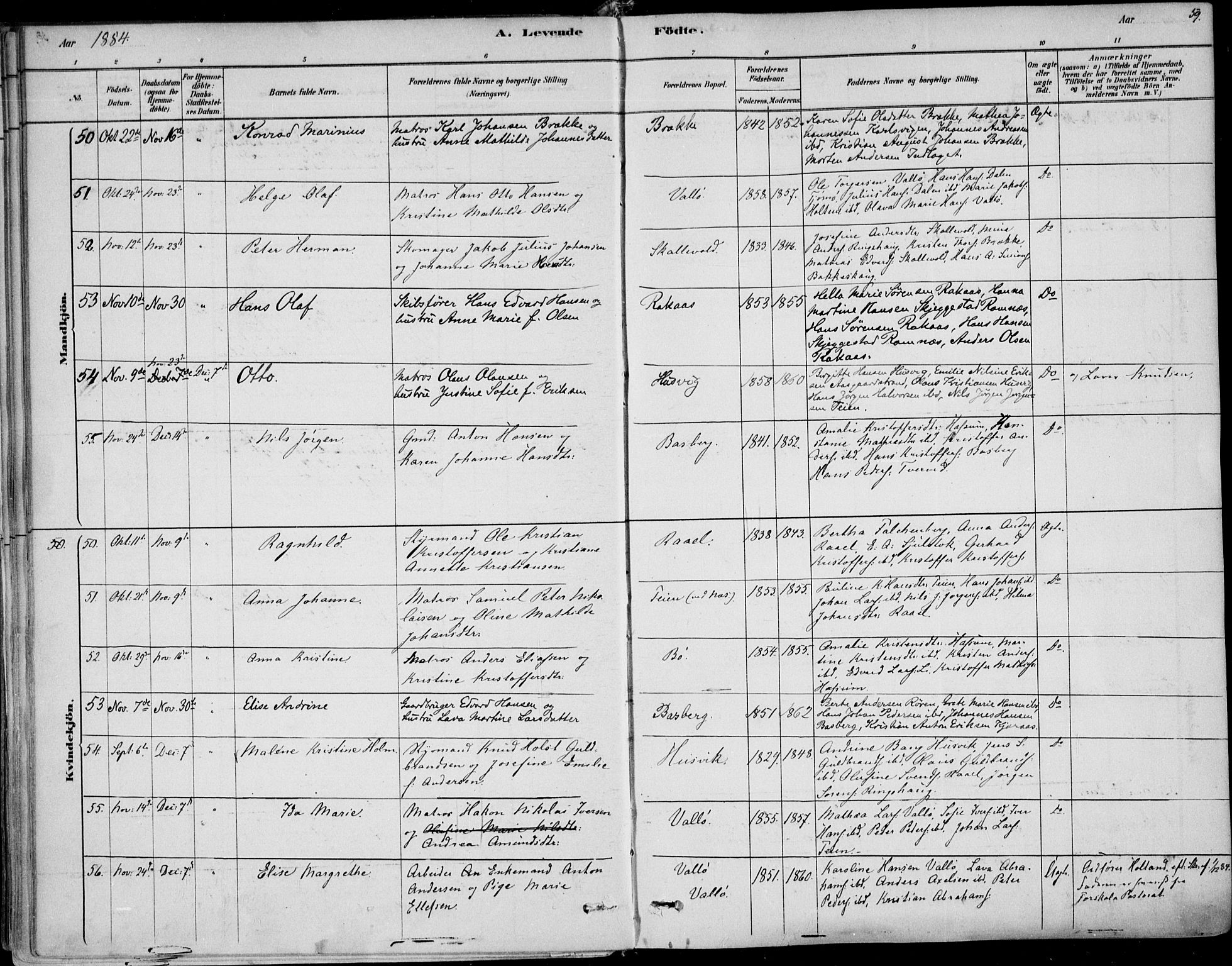 Sem kirkebøker, AV/SAKO-A-5/F/Fb/L0004: Parish register (official) no. II 4, 1878-1891, p. 59