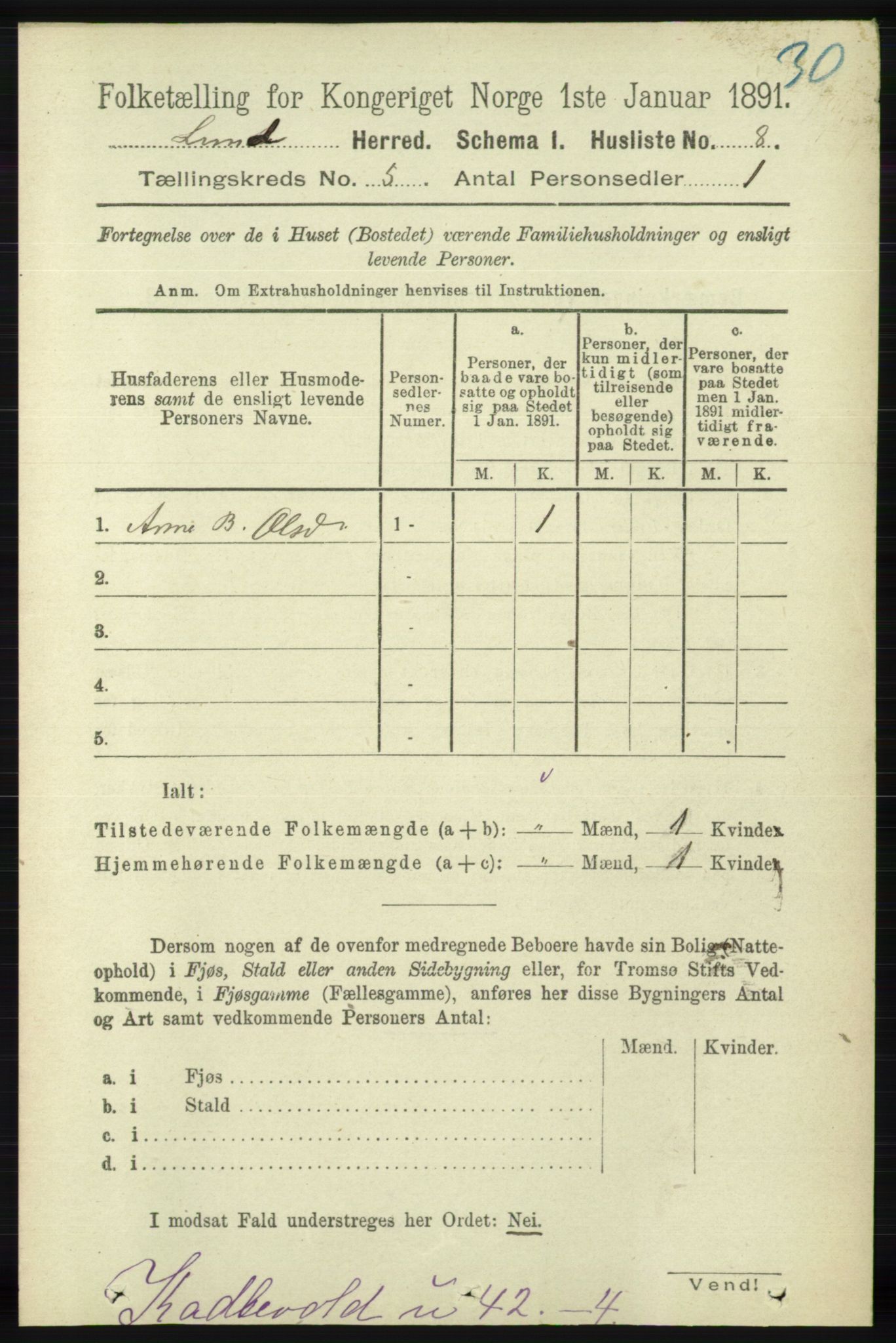 RA, 1891 census for 1112 Lund, 1891, p. 1678