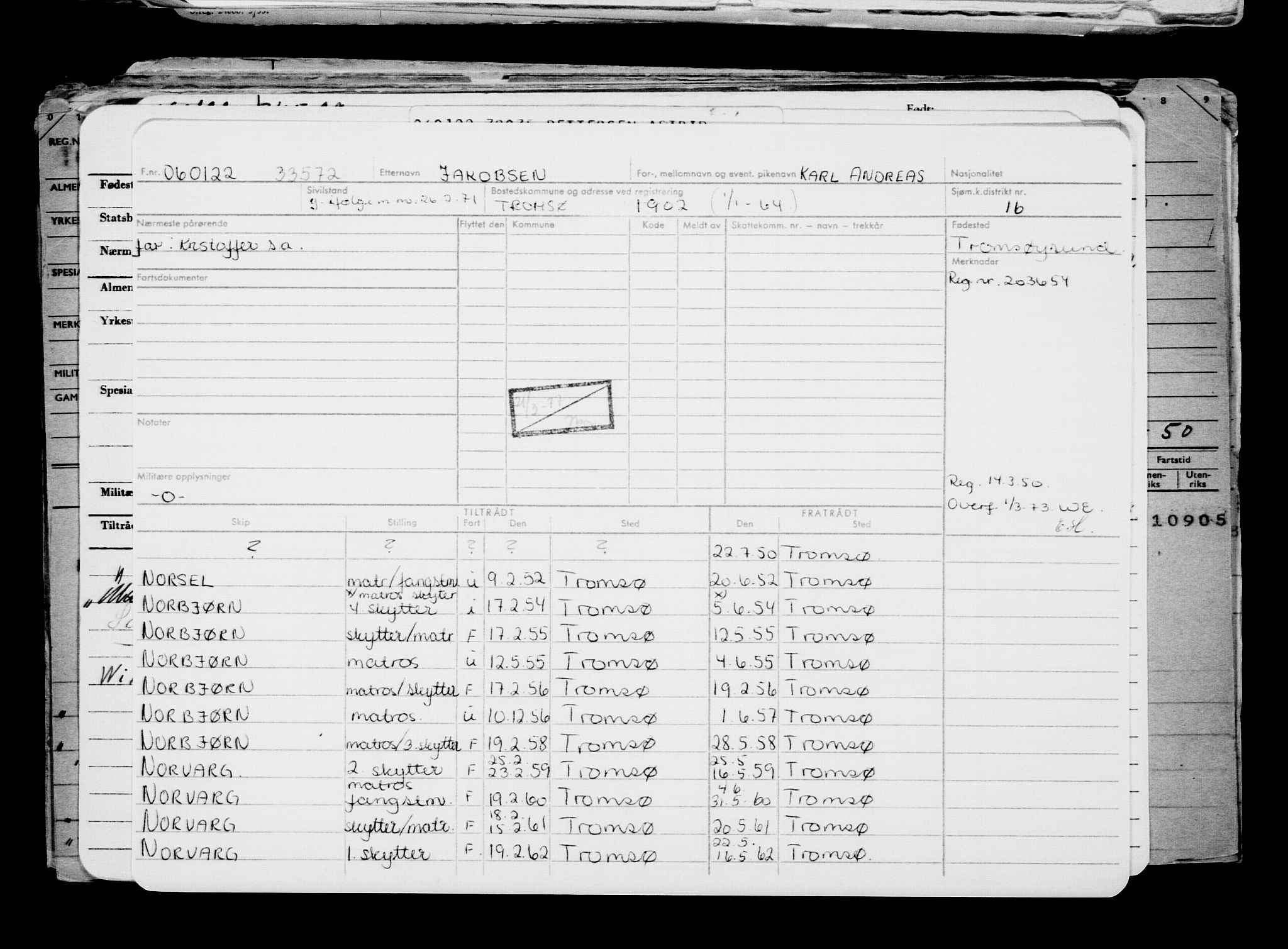 Direktoratet for sjømenn, AV/RA-S-3545/G/Gb/L0201: Hovedkort, 1921-1922, p. 540