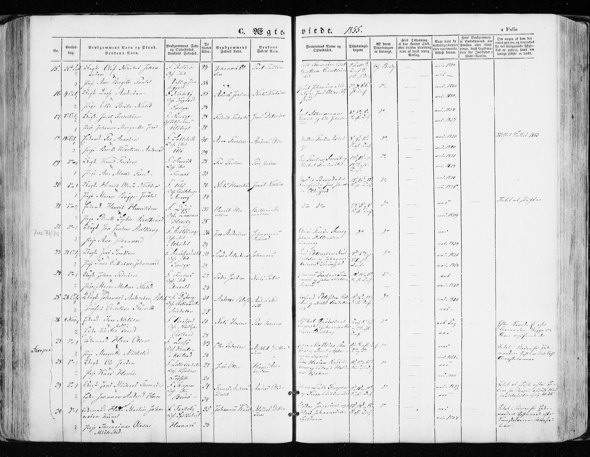 Skjervøy sokneprestkontor, AV/SATØ-S-1300/H/Ha/Haa/L0006kirke: Parish register (official) no. 6, 1848-1859