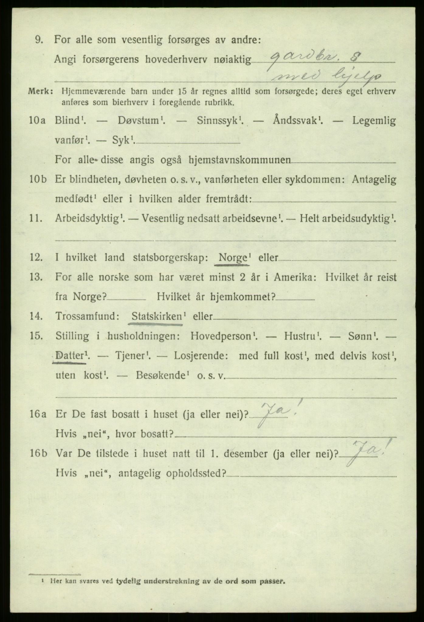 SAB, 1920 census for Fjaler, 1920, p. 4096