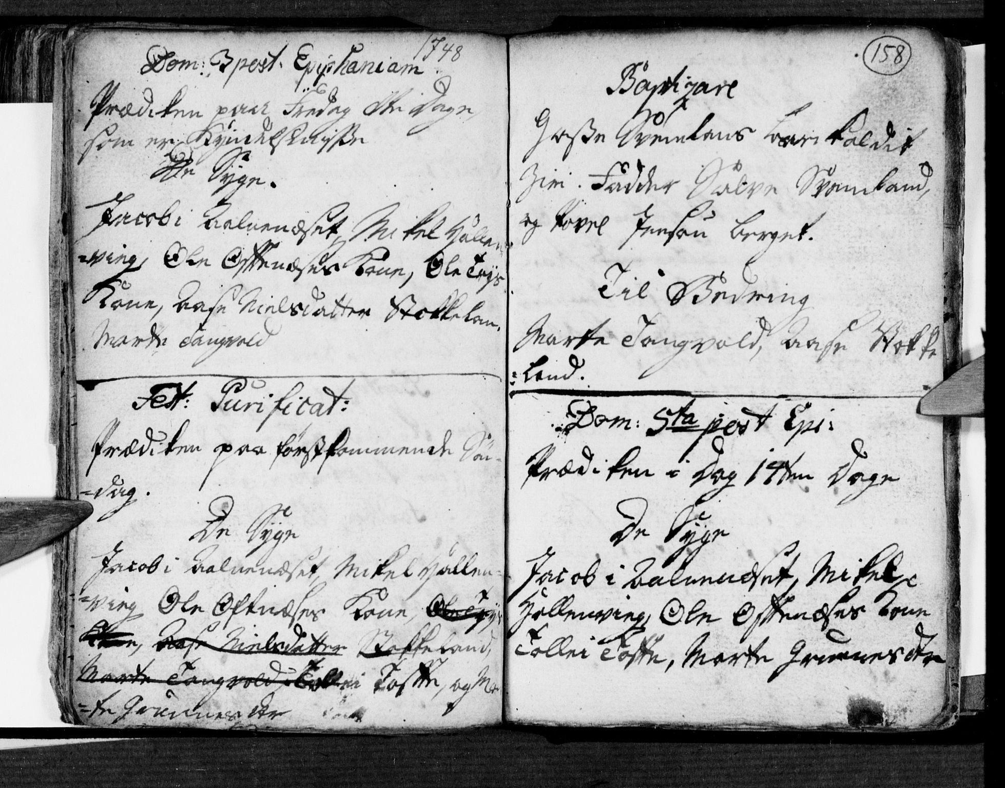 Søgne sokneprestkontor, AV/SAK-1111-0037/F/Fa/Fab/L0002: Parish register (official) no. A 2, 1741-1750, p. 158