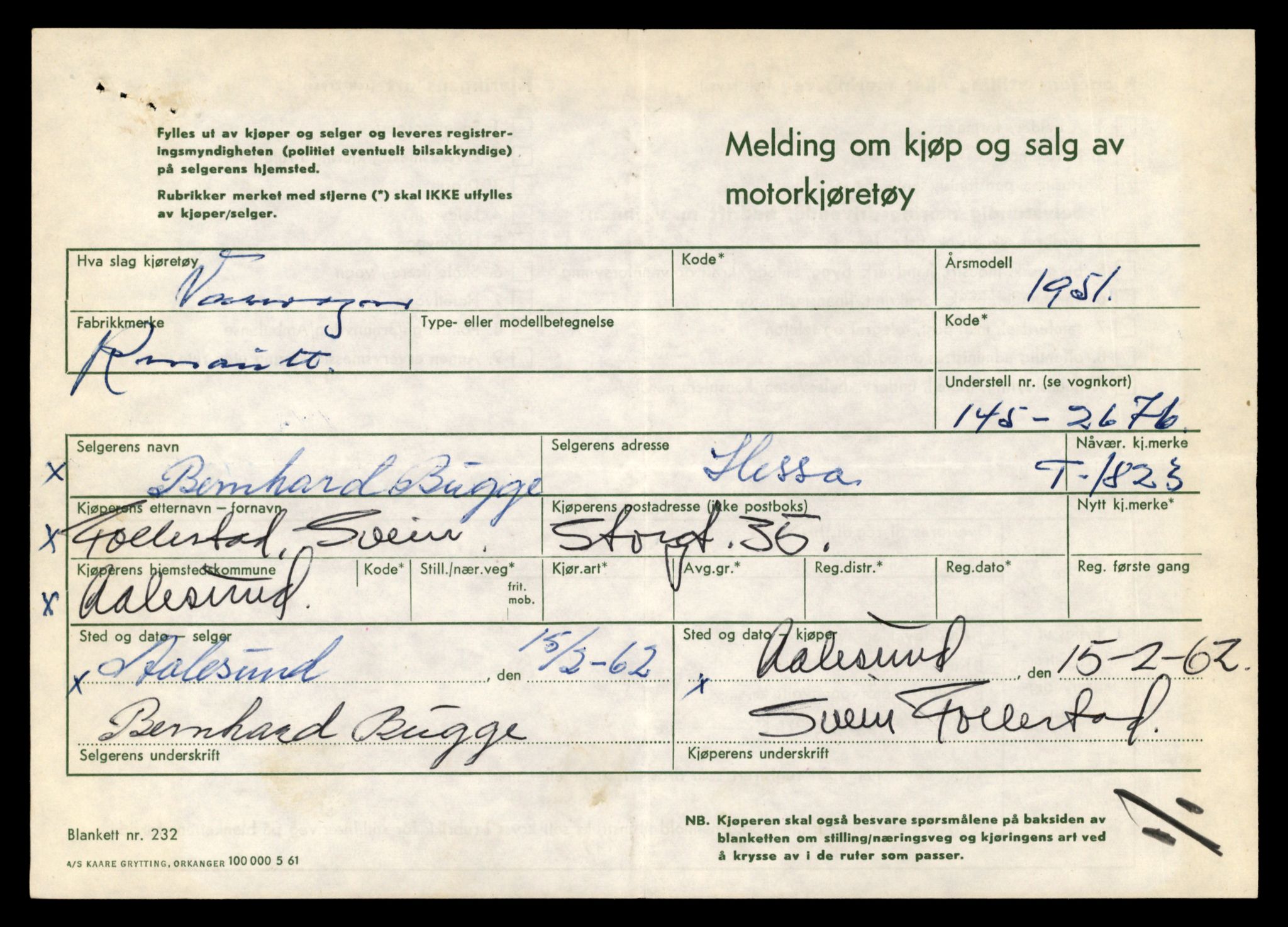 Møre og Romsdal vegkontor - Ålesund trafikkstasjon, AV/SAT-A-4099/F/Fe/L0015: Registreringskort for kjøretøy T 1700 - T 1850, 1927-1998, p. 2465