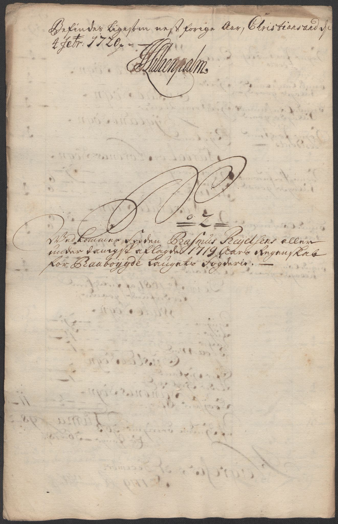 Rentekammeret inntil 1814, Reviderte regnskaper, Fogderegnskap, AV/RA-EA-4092/R40/L2453: Fogderegnskap Råbyggelag, 1718-1719, p. 281