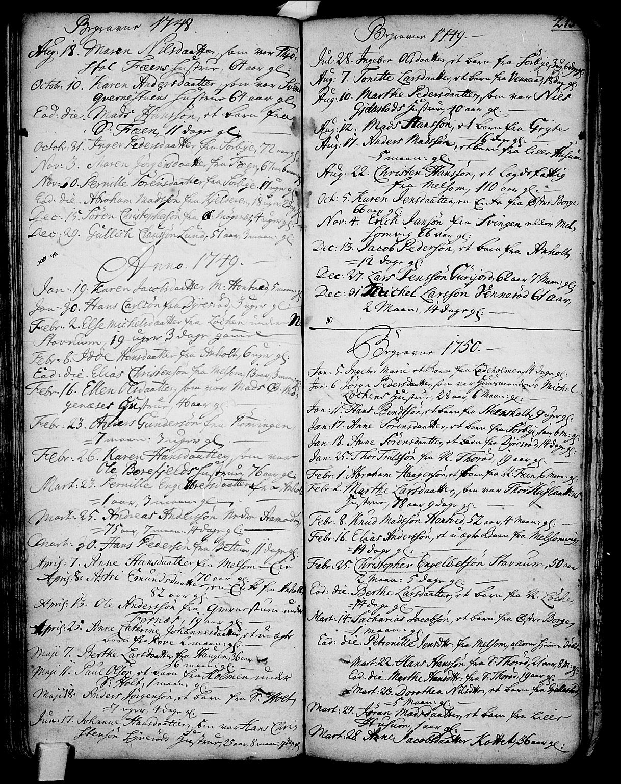 Stokke kirkebøker, AV/SAKO-A-320/F/Fa/L0002: Parish register (official) no. I 2, 1732-1770, p. 213