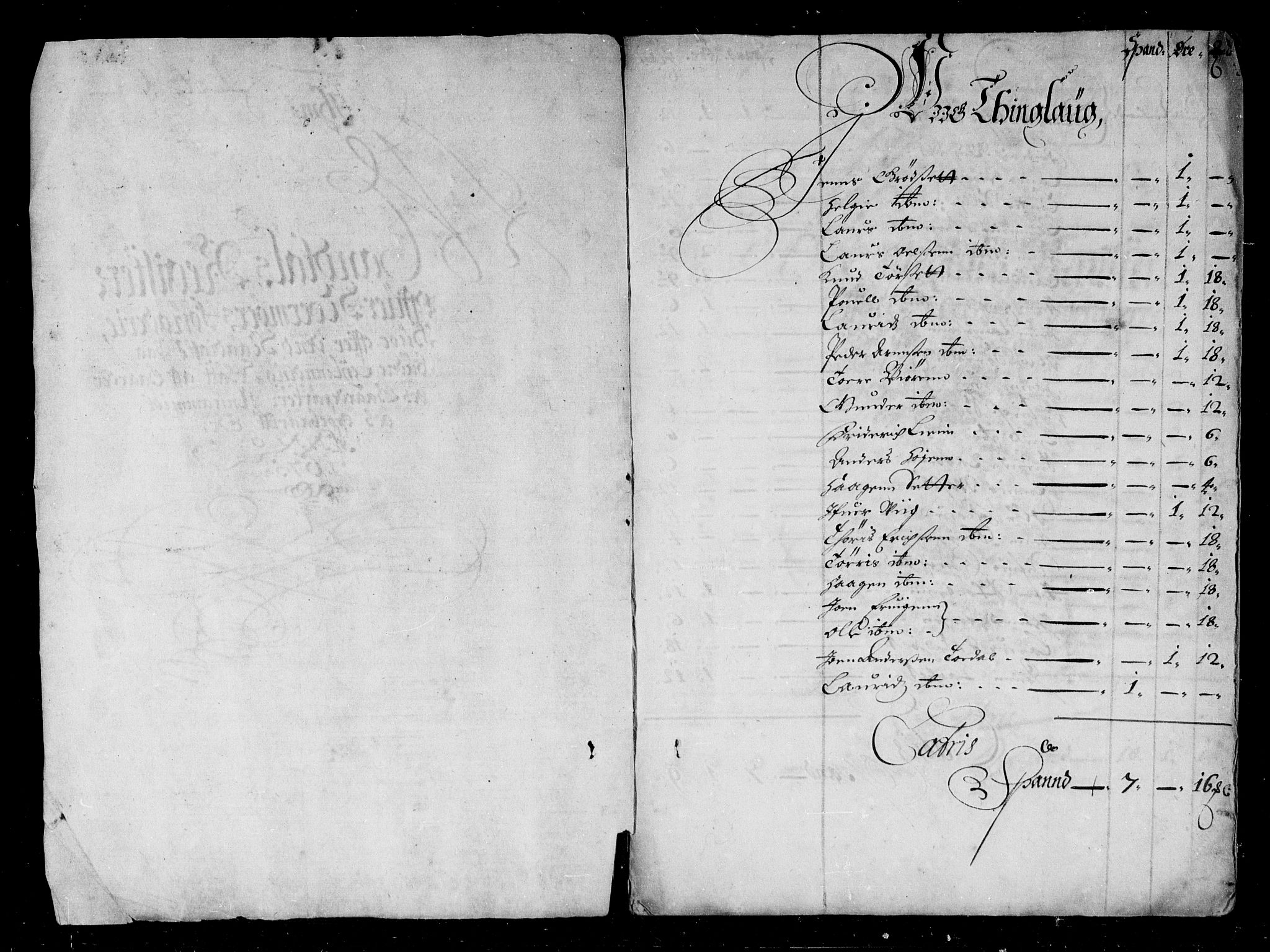 Rentekammeret inntil 1814, Reviderte regnskaper, Stiftamtstueregnskaper, Trondheim stiftamt og Nordland amt, AV/RA-EA-6044/R/Rd/L0041: Trondheim stiftamt, 1675