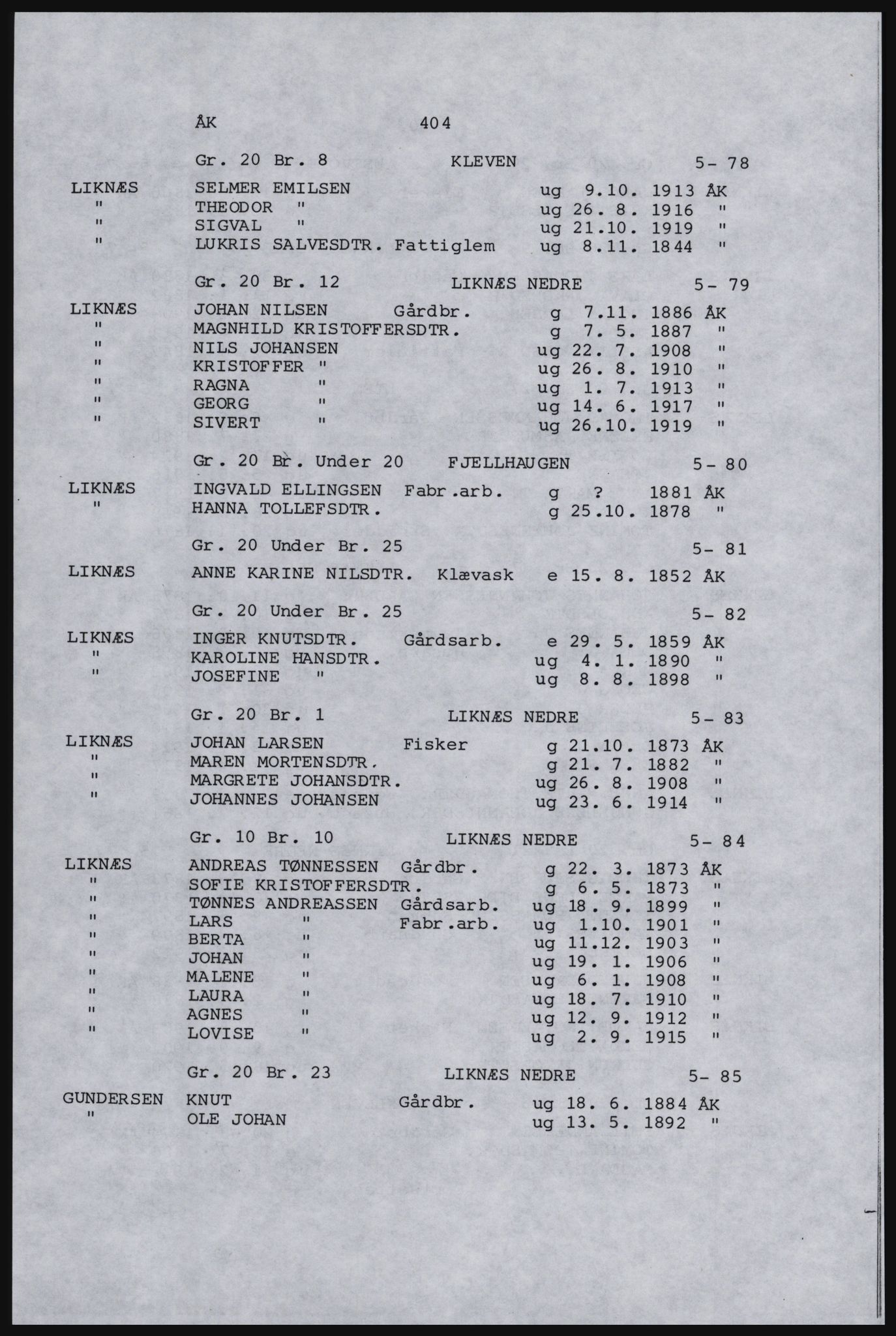 SAST, Copy of 1920 census for Karmøy, 1920, p. 426