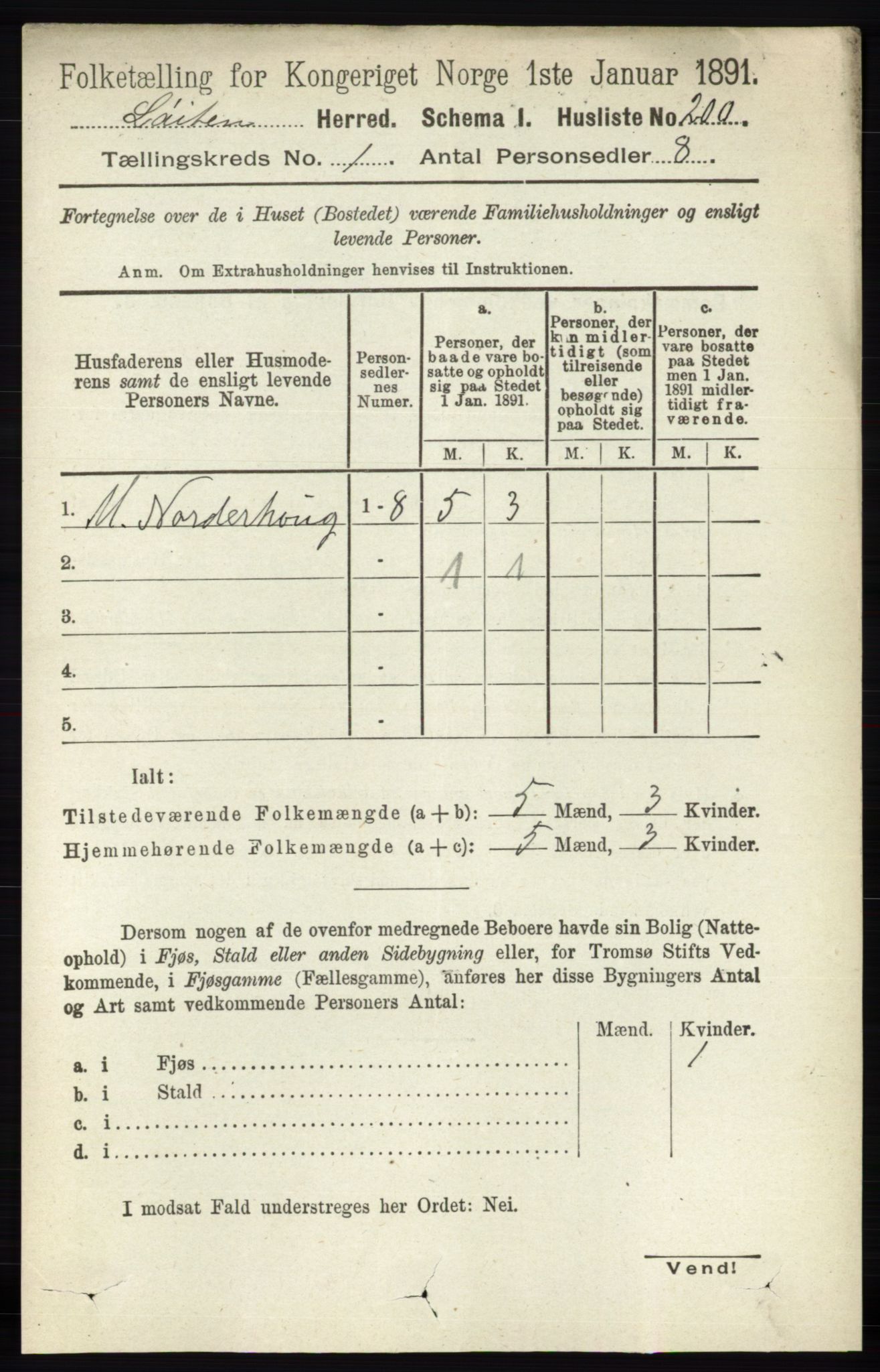 RA, 1891 census for 0415 Løten, 1891, p. 239