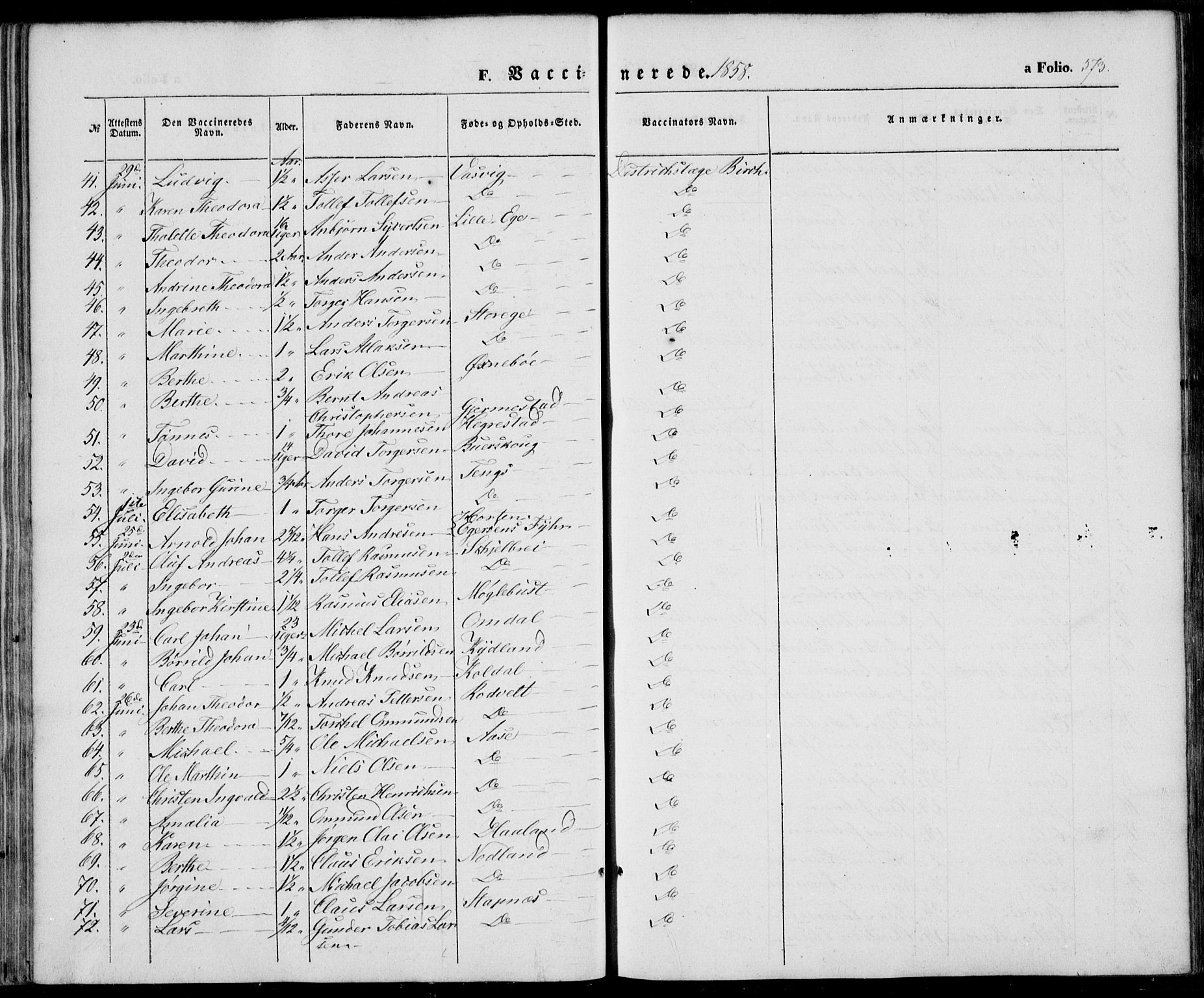 Eigersund sokneprestkontor, AV/SAST-A-101807/S08/L0013: Parish register (official) no. A 12.2, 1850-1865, p. 573