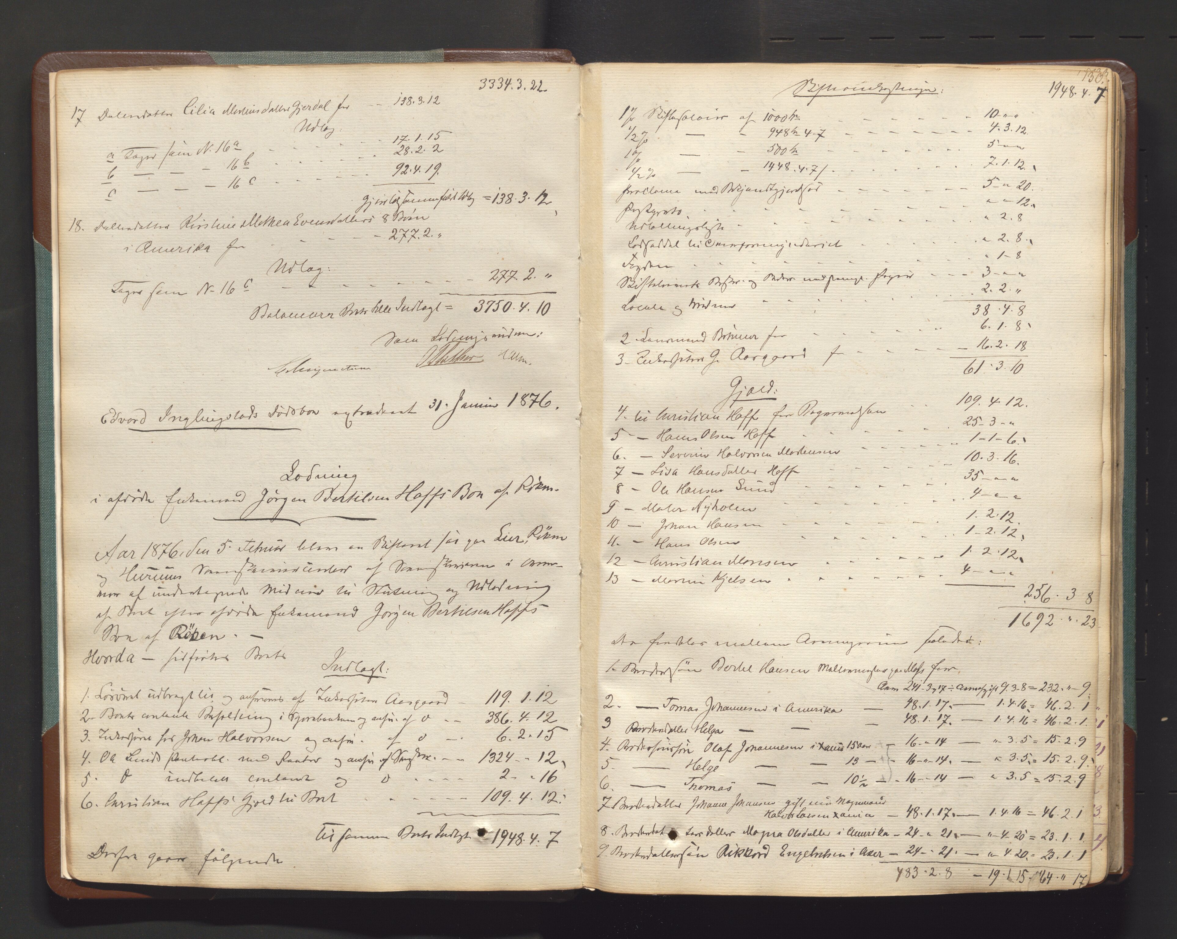 Lier, Røyken og Hurum sorenskriveri, AV/SAKO-A-89/H/He/L0001c: Skifteutlodningsprotokoll, 1836-1886, p. 729b-730a