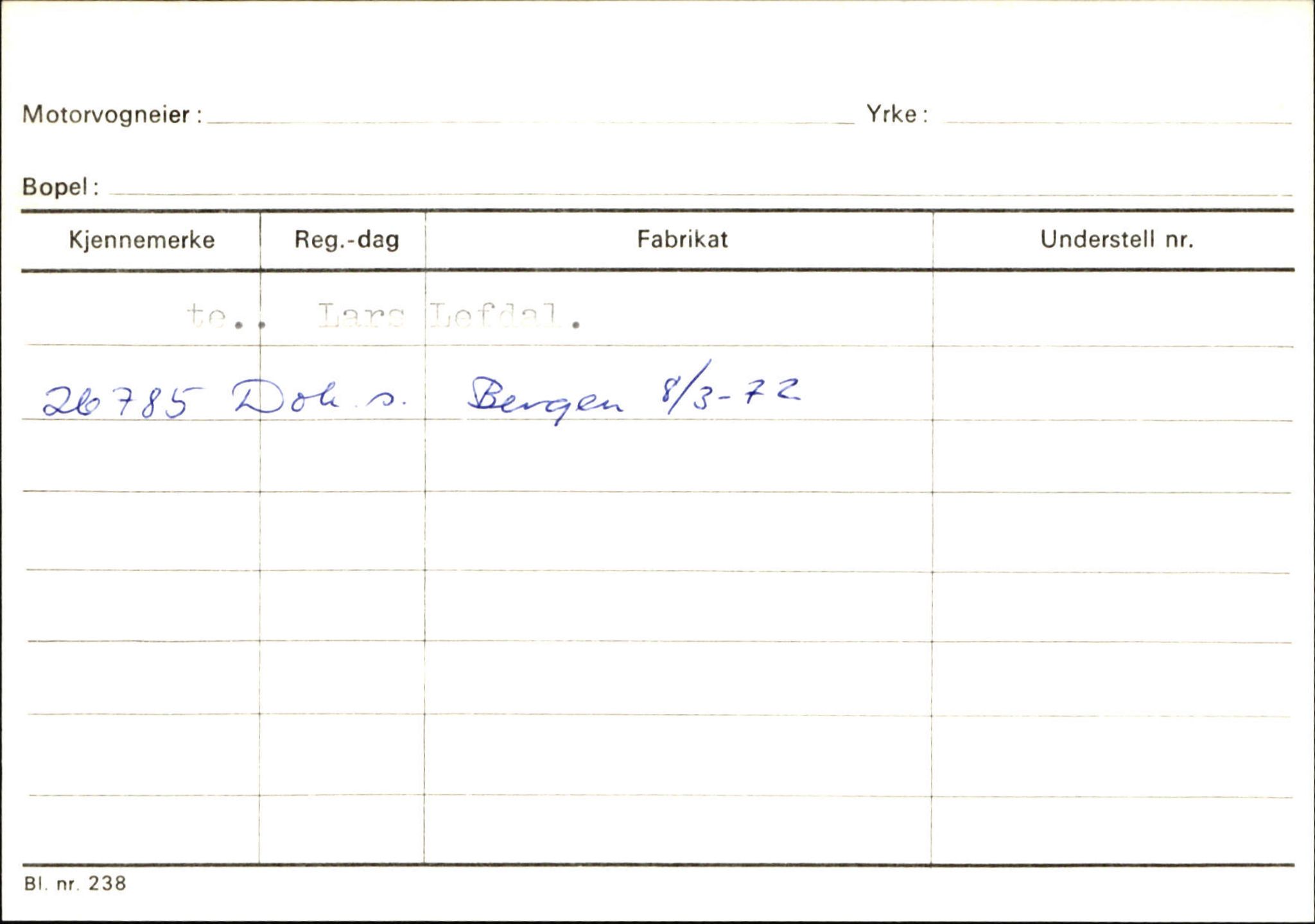 Statens vegvesen, Sogn og Fjordane vegkontor, AV/SAB-A-5301/4/F/L0132: Eigarregister Askvoll A-Å. Balestrand A-Å, 1945-1975, p. 1124