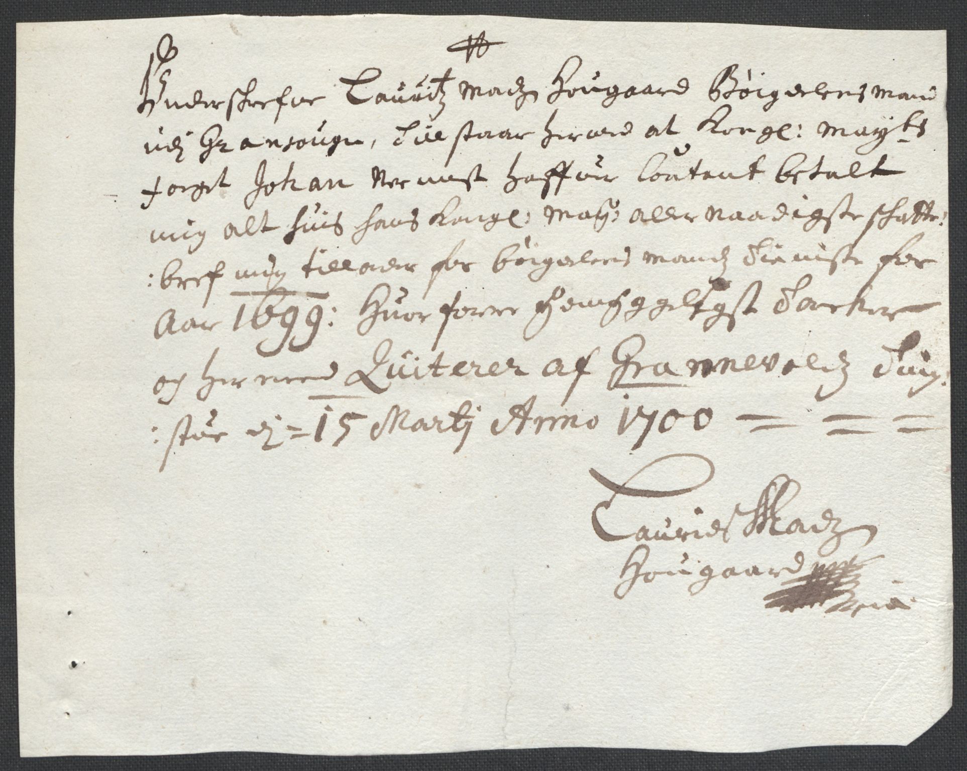 Rentekammeret inntil 1814, Reviderte regnskaper, Fogderegnskap, RA/EA-4092/R18/L1297: Fogderegnskap Hadeland, Toten og Valdres, 1699, p. 385