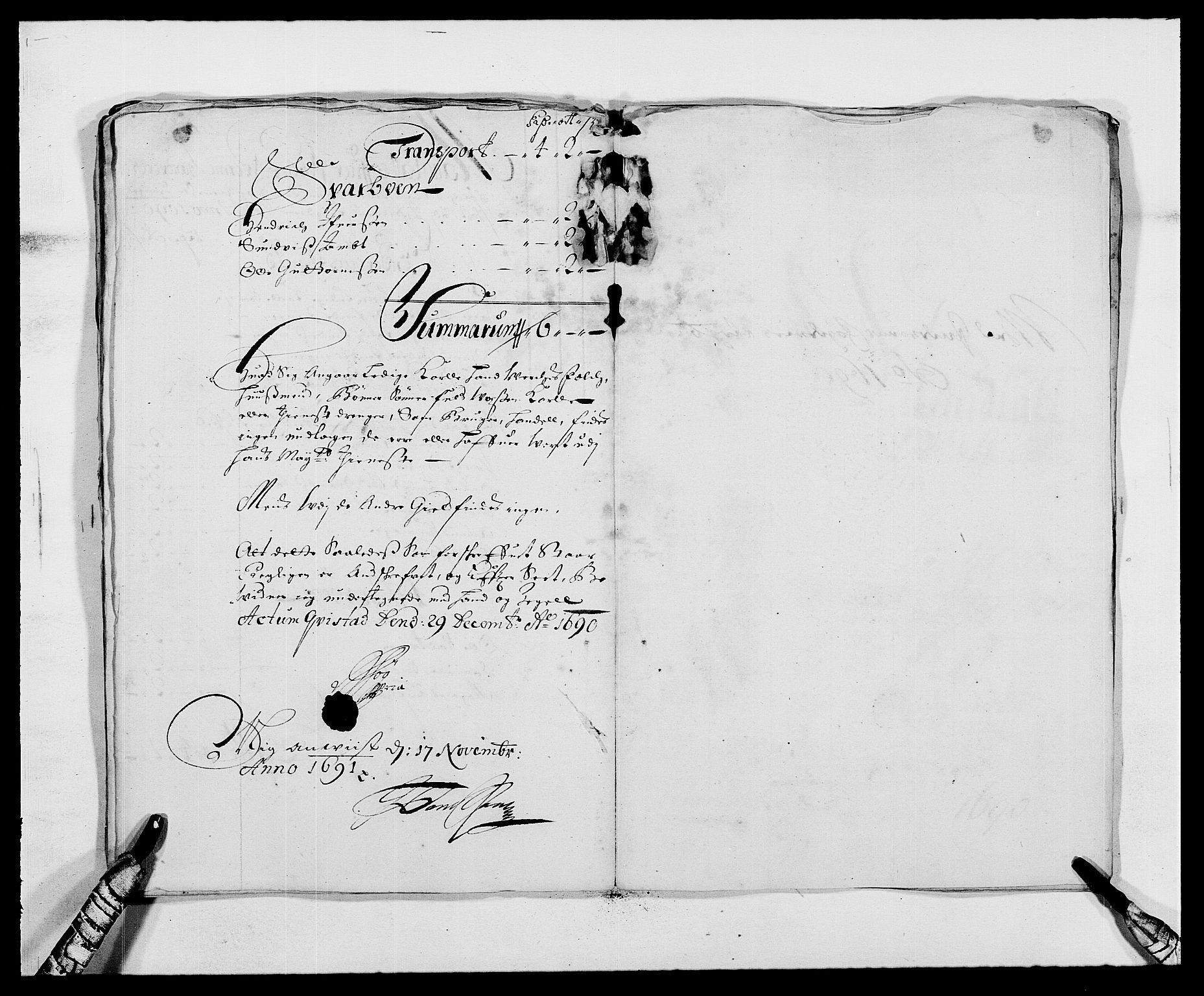 Rentekammeret inntil 1814, Reviderte regnskaper, Fogderegnskap, AV/RA-EA-4092/R63/L4307: Fogderegnskap Inderøy, 1690-1691, p. 81