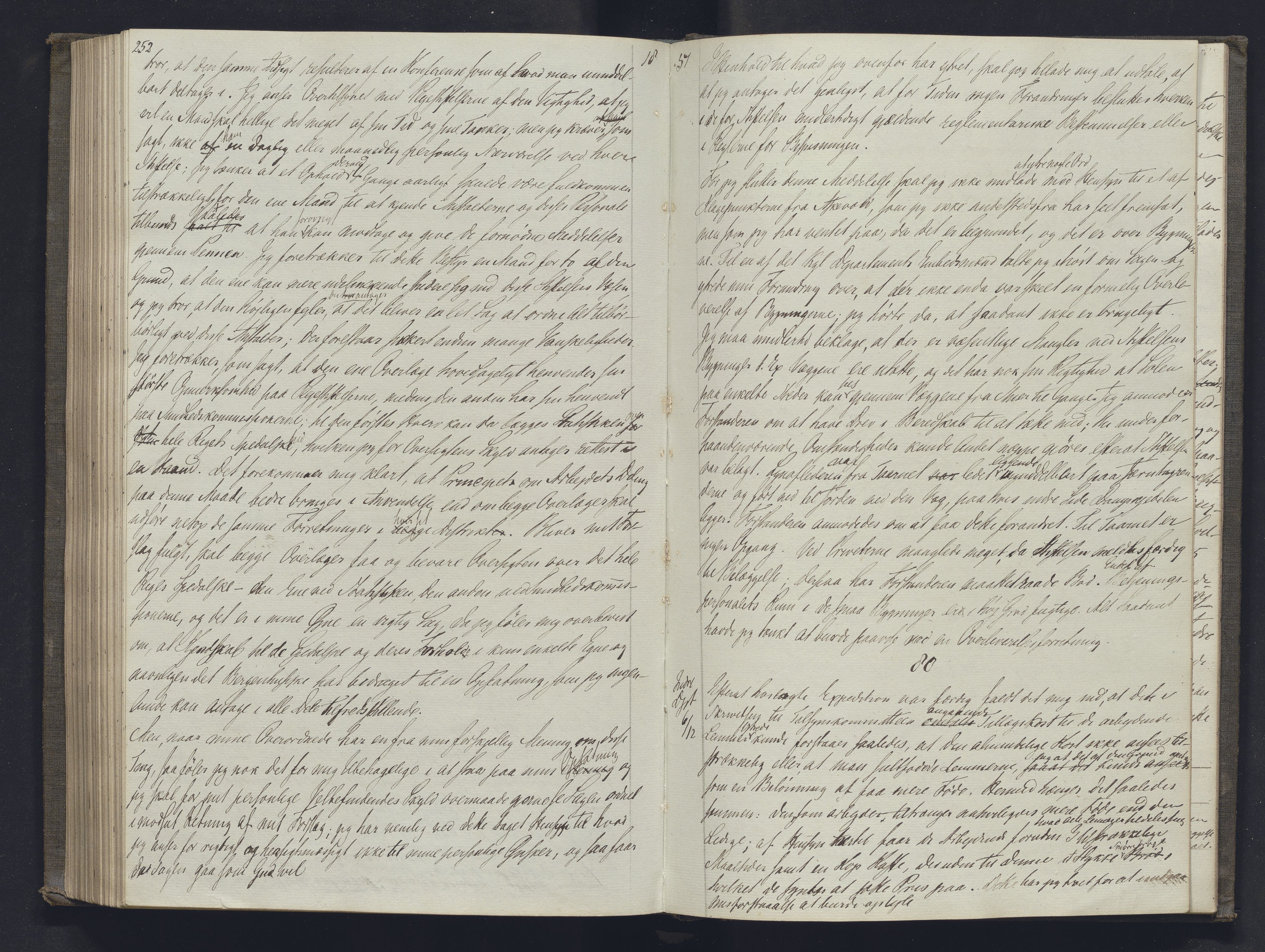 Lepraarkiver - Overlegen for den spedalske sykdom, AV/SAB-A-61001/B.b/L0001: Kopibok, 1854-1858, p. 252-253