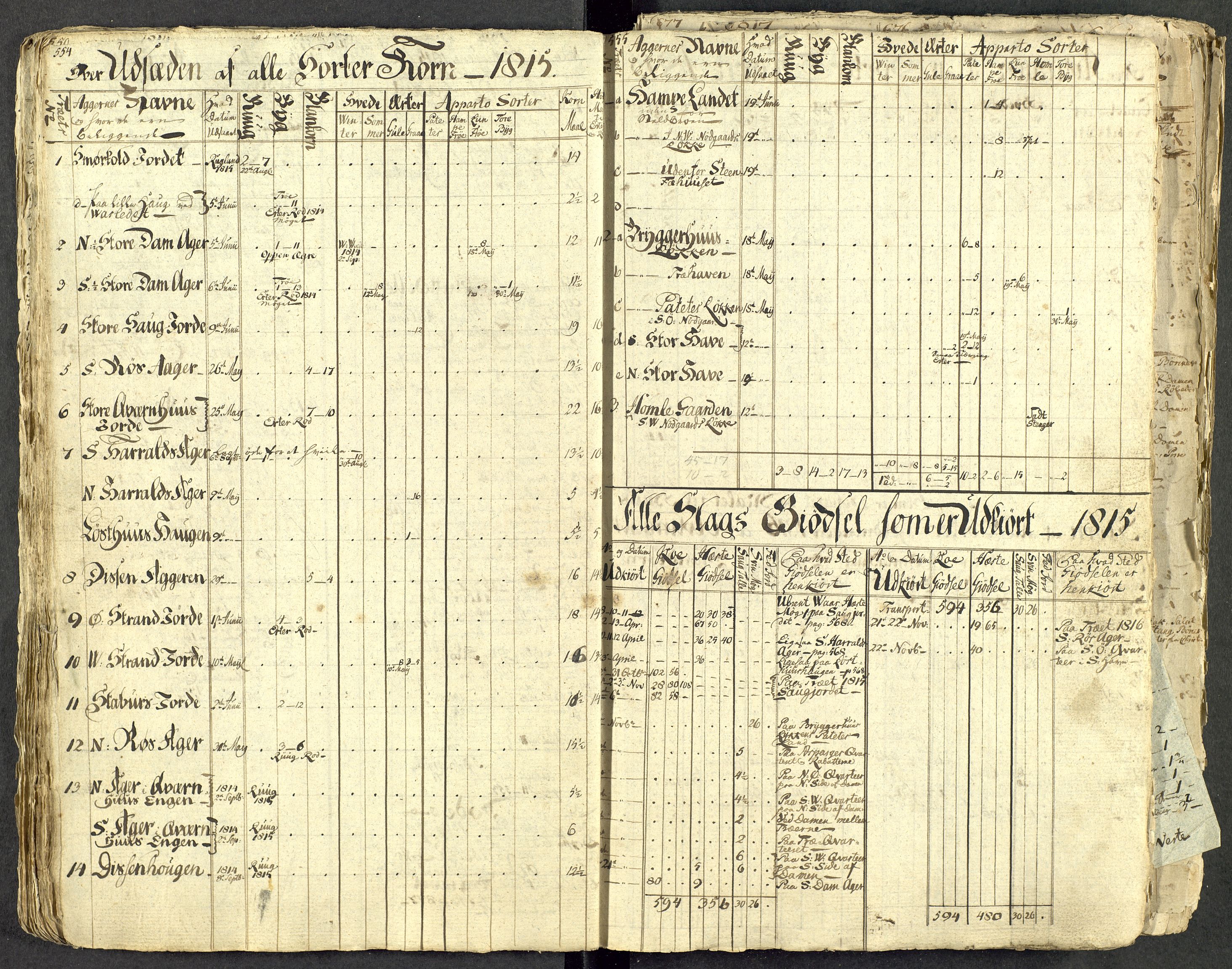 Åker i Vang, Hedmark, og familien Todderud, AV/SAH-ARK-010/G/Ga/L0004/0001: Dagbøker / Dagbok, 1812-1825, p. 34