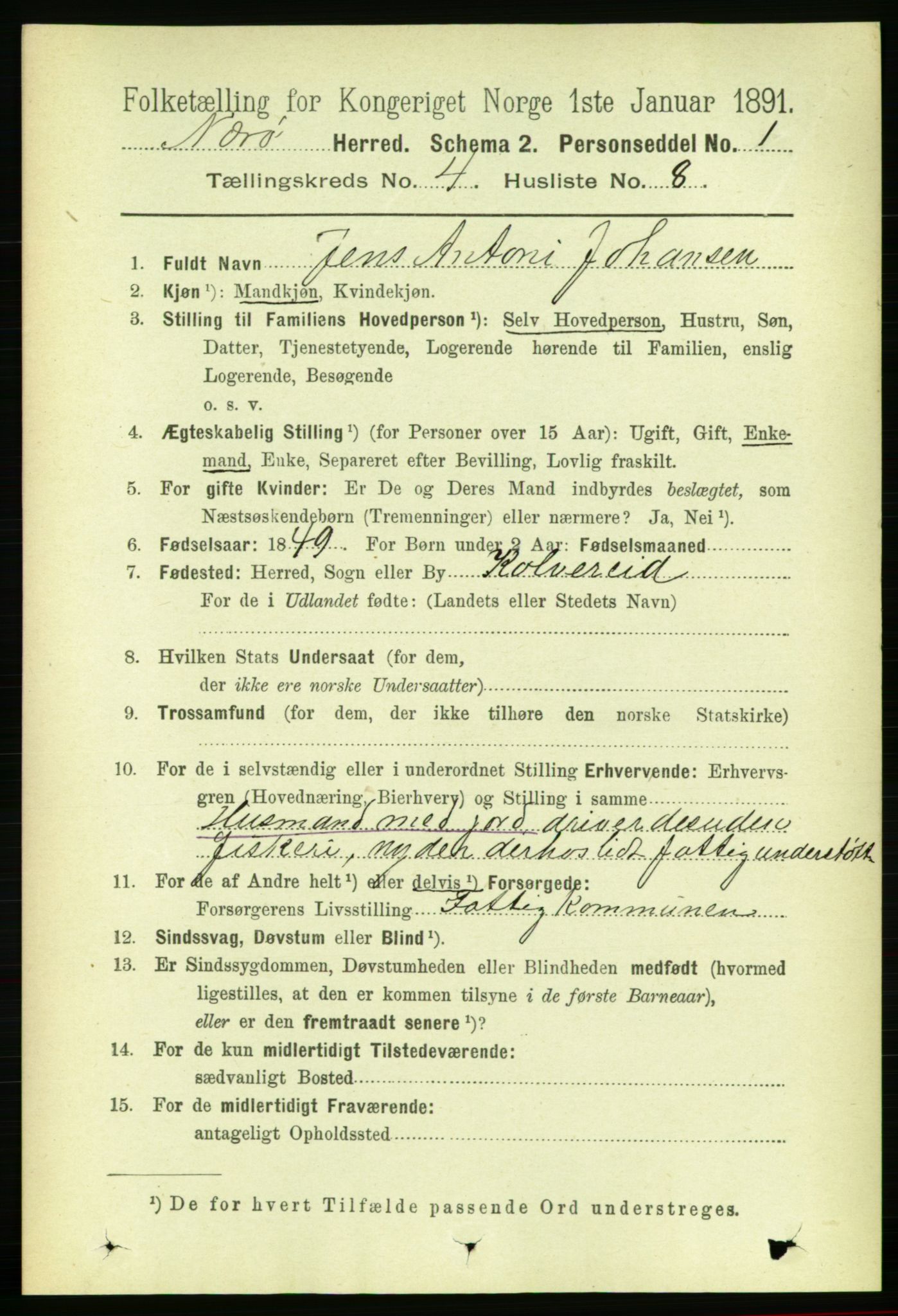 RA, 1891 census for 1751 Nærøy, 1891, p. 1925