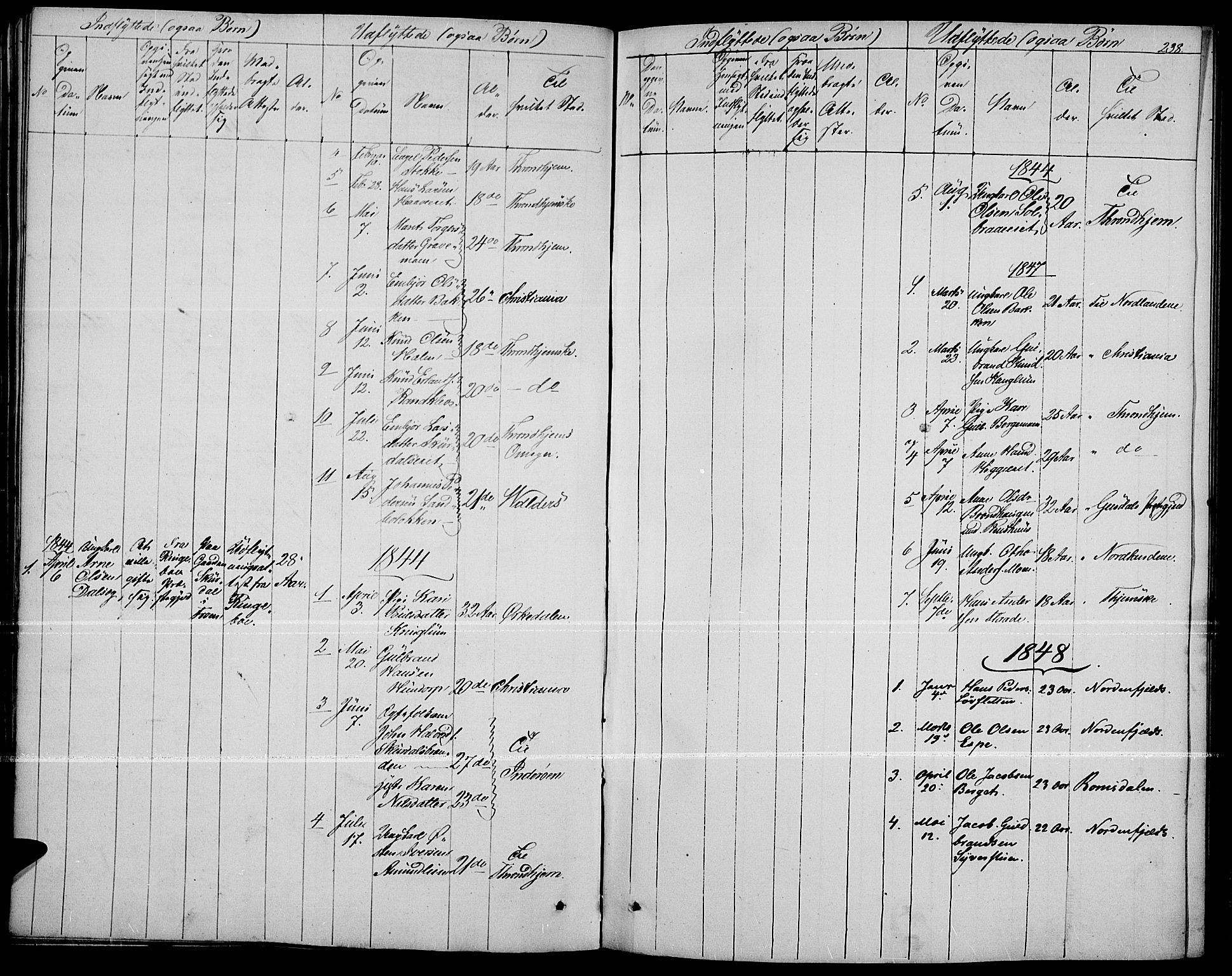 Fron prestekontor, SAH/PREST-078/H/Ha/Haa/L0004: Parish register (official) no. 4, 1839-1848, p. 238