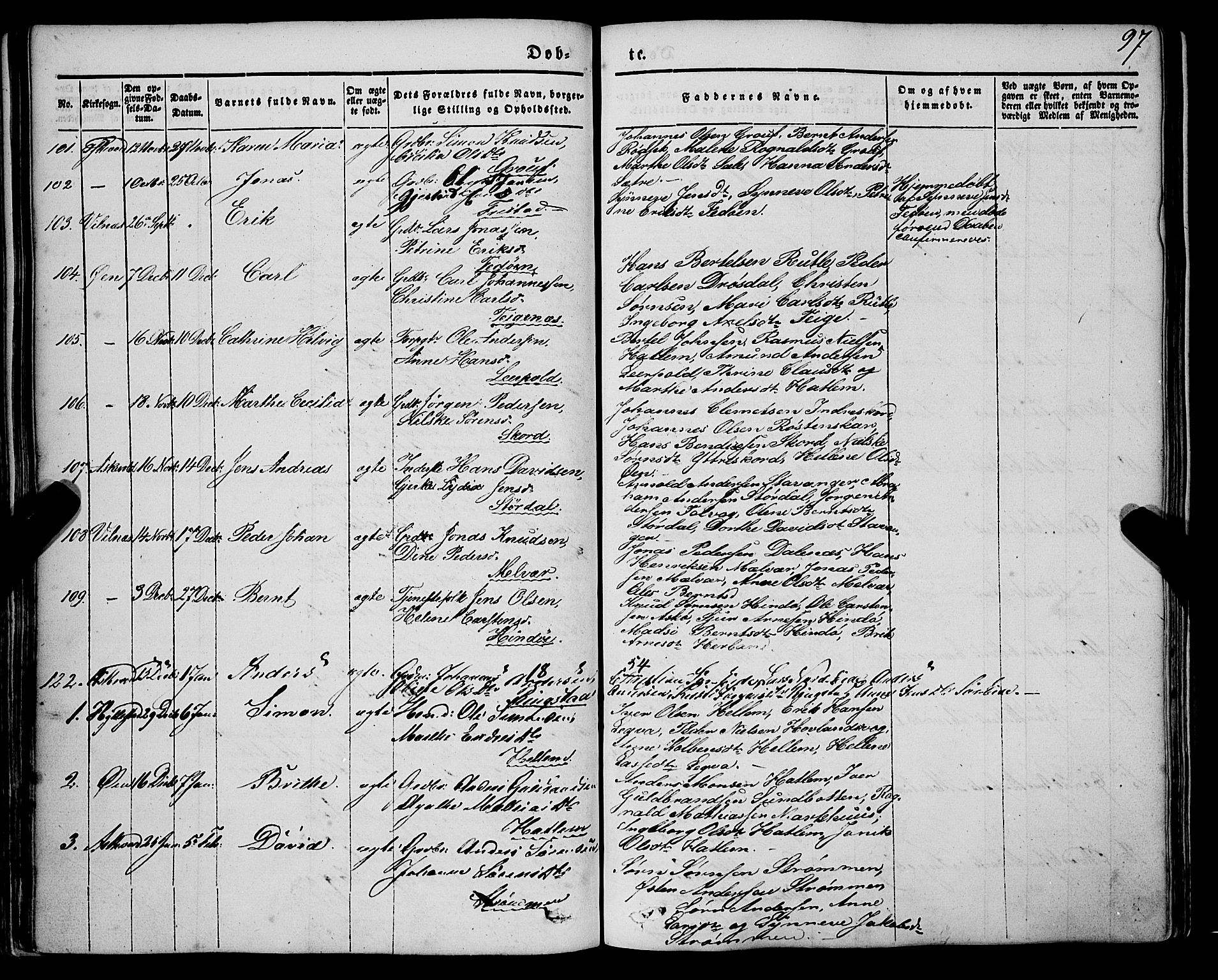 Askvoll sokneprestembete, AV/SAB-A-79501/H/Haa/Haaa/L0011/0001: Parish register (official) no. A 11 I, 1845-1864, p. 98