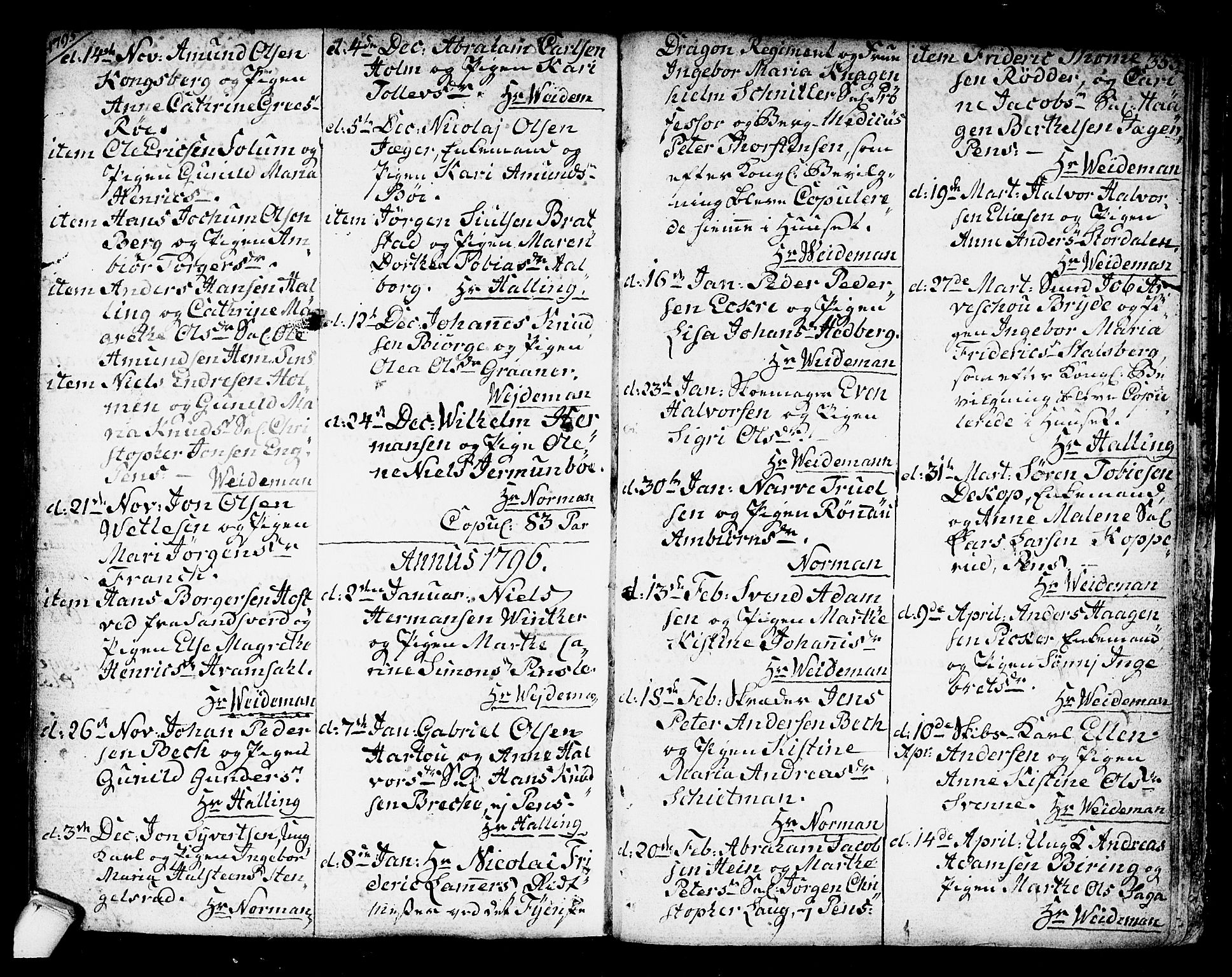 Kongsberg kirkebøker, SAKO/A-22/F/Fa/L0007: Parish register (official) no. I 7, 1795-1816, p. 353