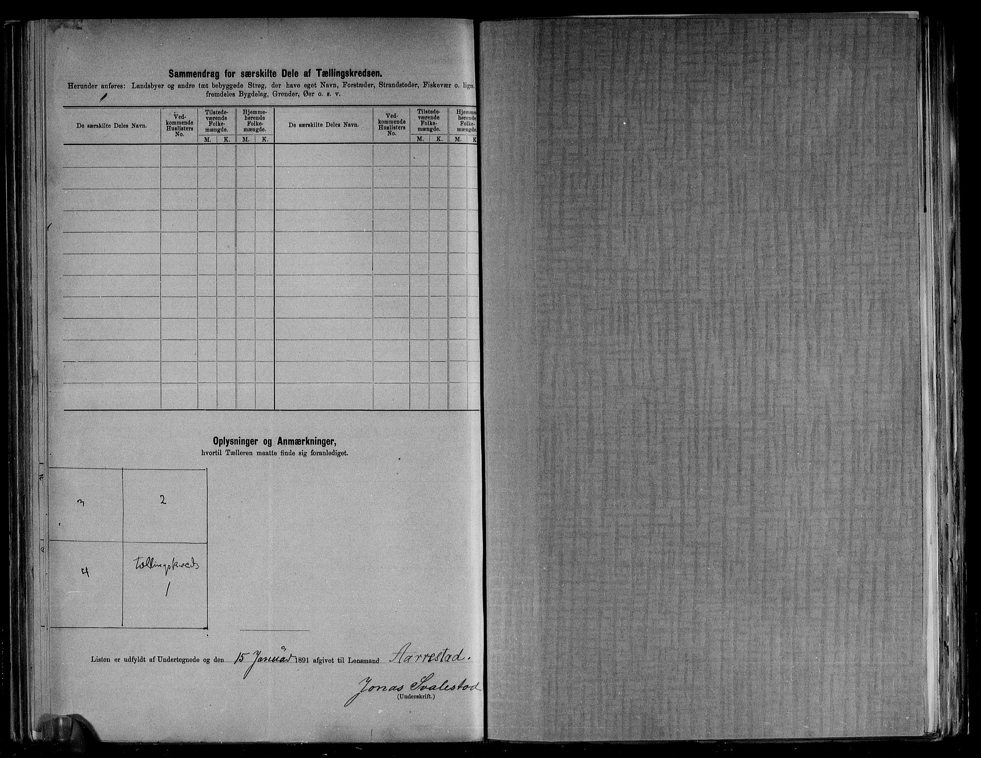 RA, 1891 census for 1115 Helleland, 1891, p. 12