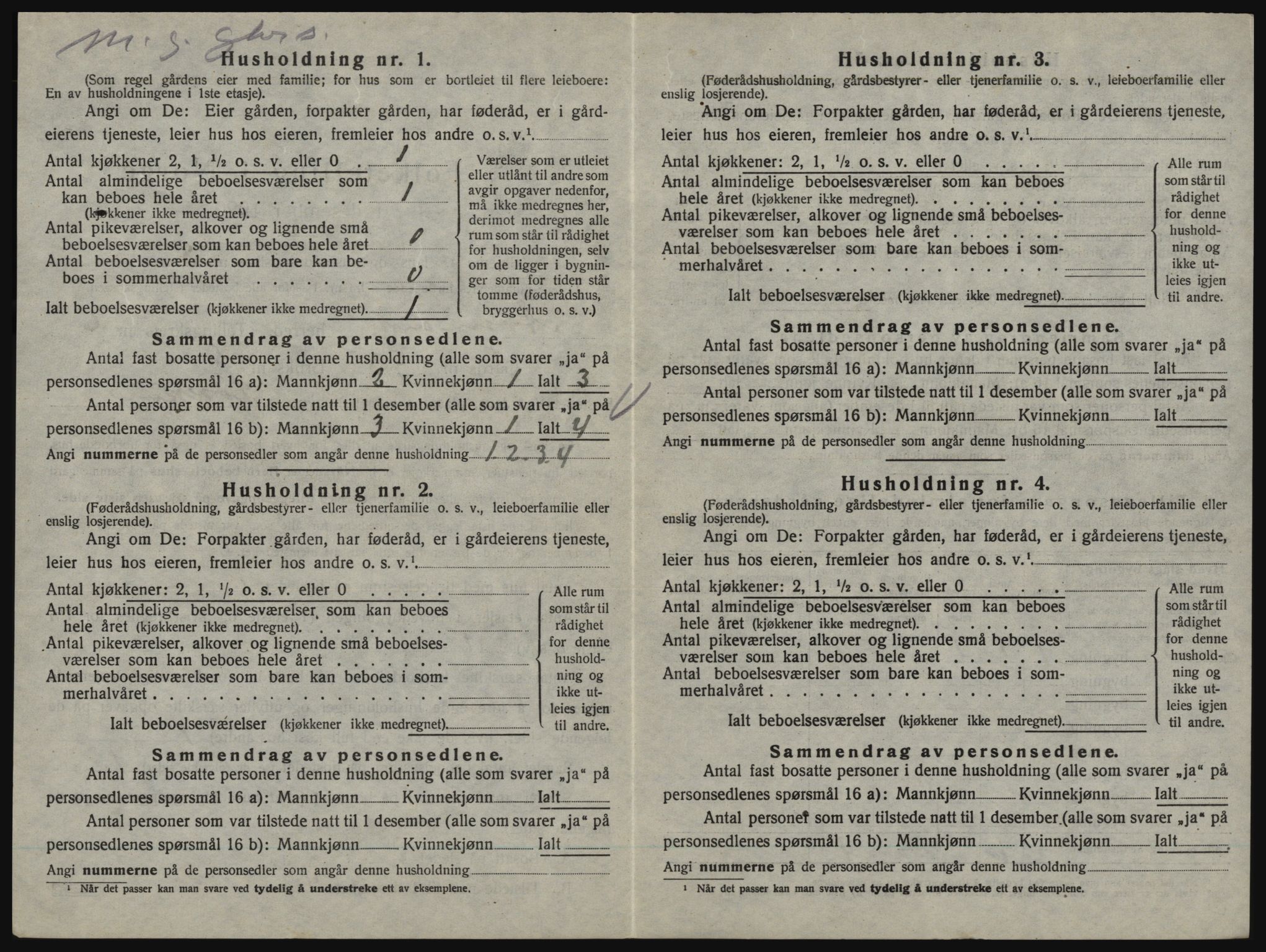 SAO, 1920 census for Aremark, 1920, p. 598