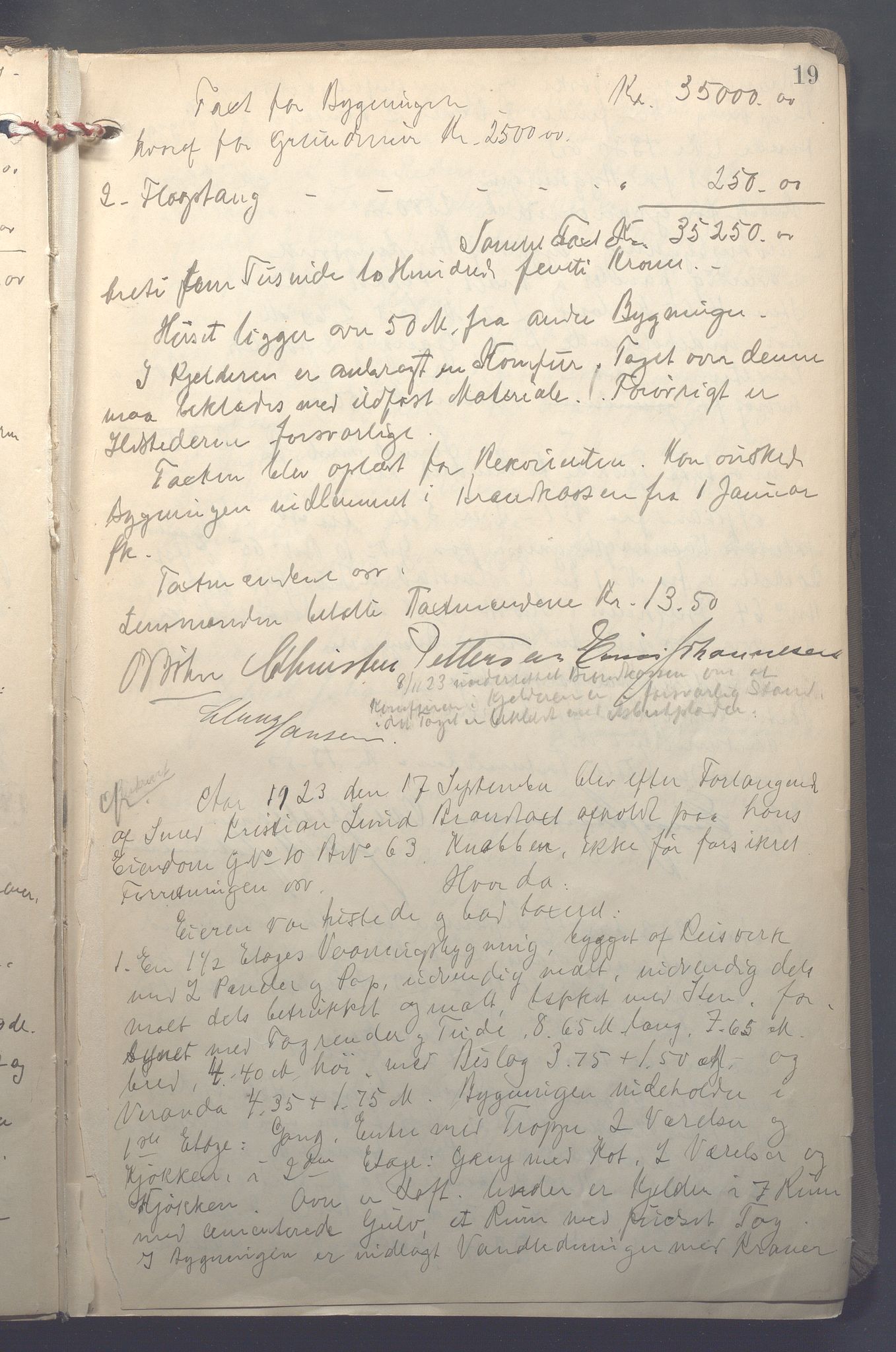 Lensmennene i Aker, OBA/A-10133/F/Fb/L0002: Branntakstprotokoll, 1922-1929, p. 19