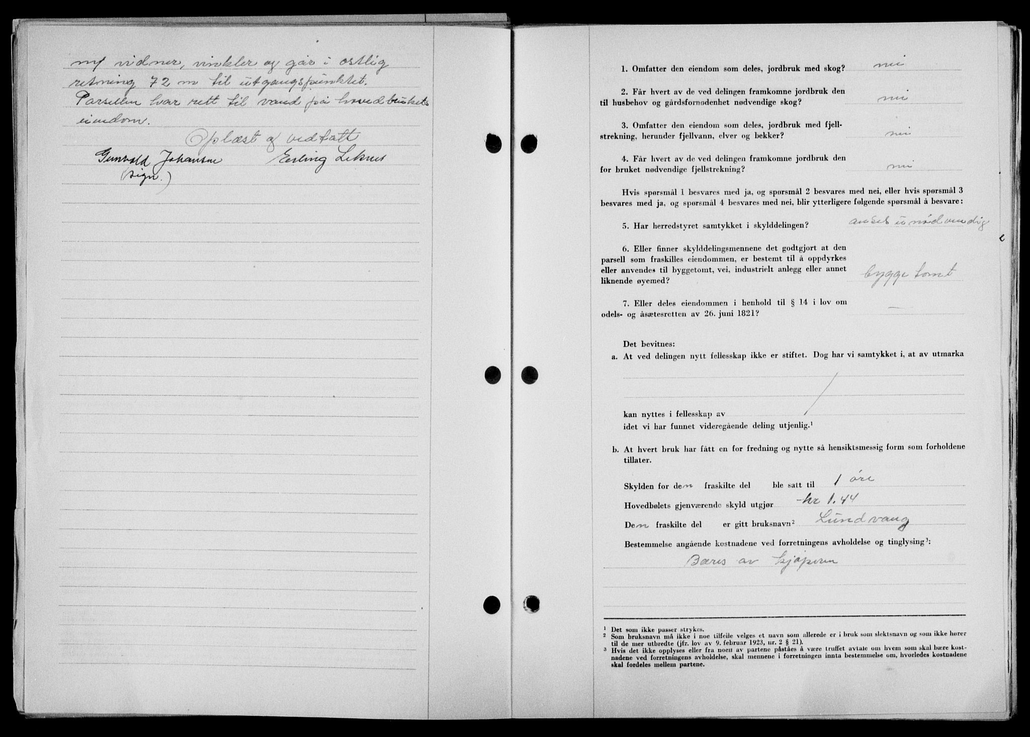 Lofoten sorenskriveri, SAT/A-0017/1/2/2C/L0018a: Mortgage book no. 18a, 1948-1948, Diary no: : 1056/1948