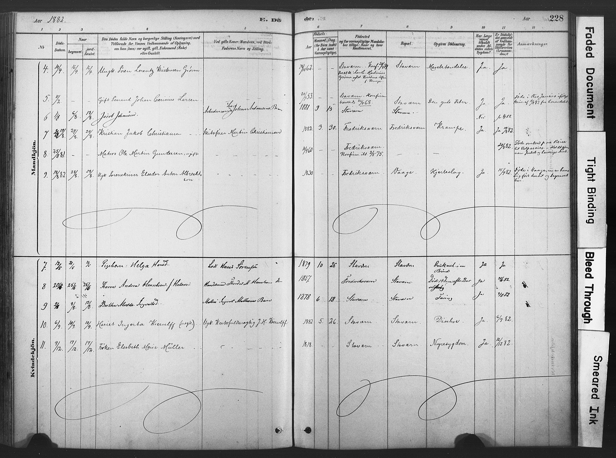 Stavern kirkebøker, SAKO/A-318/F/Fa/L0008: Parish register (official) no. 8, 1878-1905, p. 228