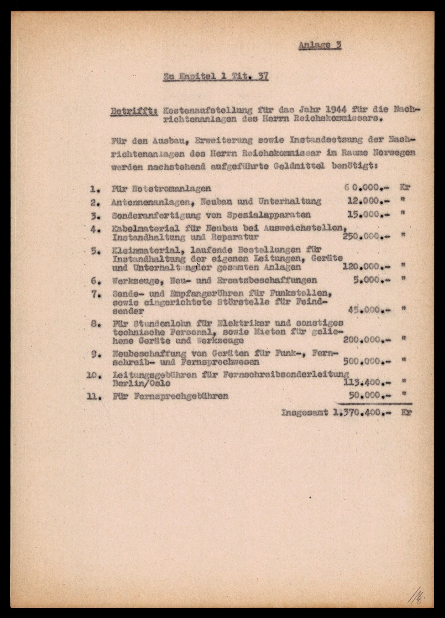 Forsvarets Overkommando. 2 kontor. Arkiv 11.4. Spredte tyske arkivsaker, AV/RA-RAFA-7031/D/Dar/Darb/L0004: Reichskommissariat - Hauptabteilung Vervaltung og Hauptabteilung Volkswirtschaft, 1940-1945, p. 778