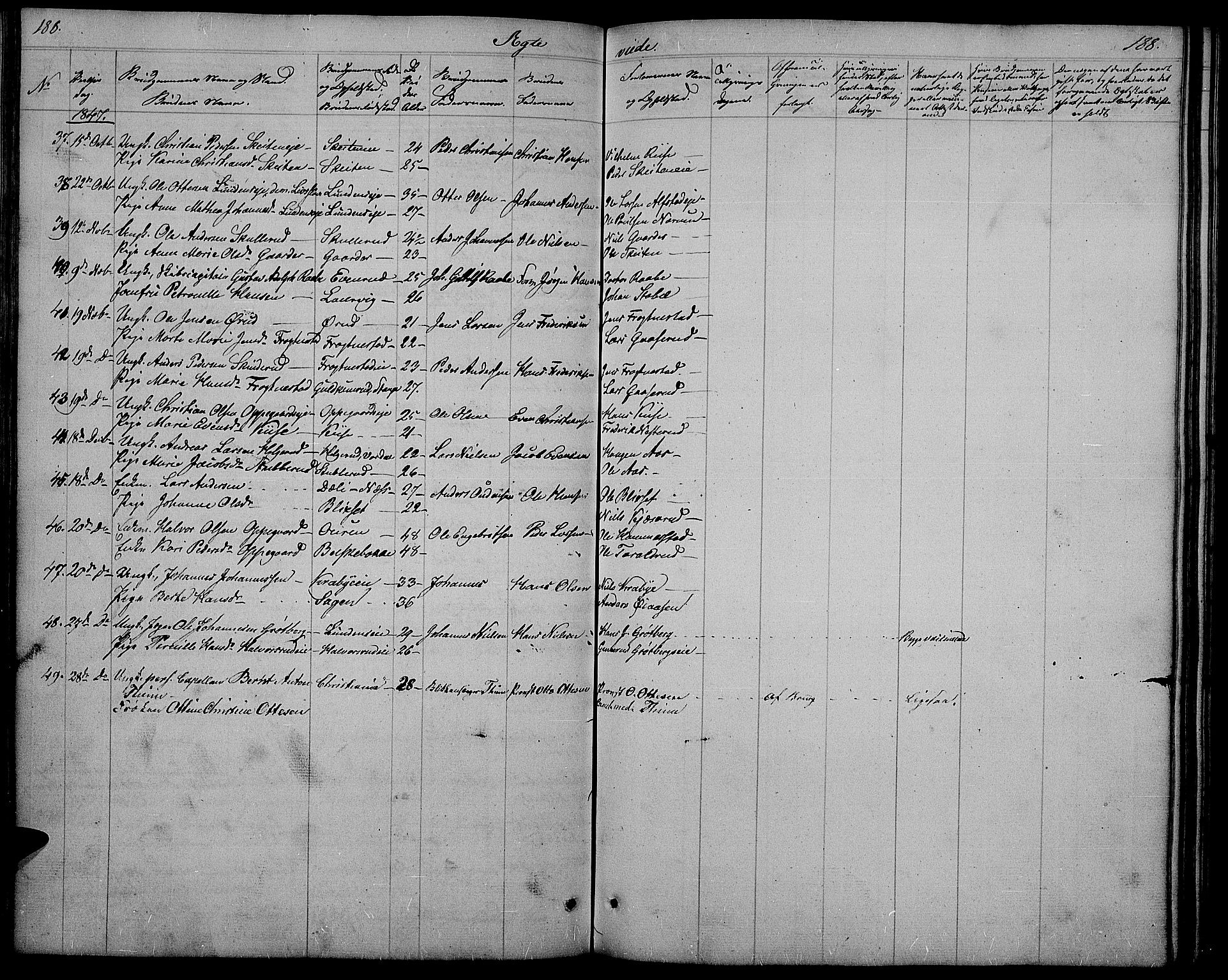 Østre Toten prestekontor, SAH/PREST-104/H/Ha/Hab/L0002: Parish register (copy) no. 2, 1840-1847, p. 188