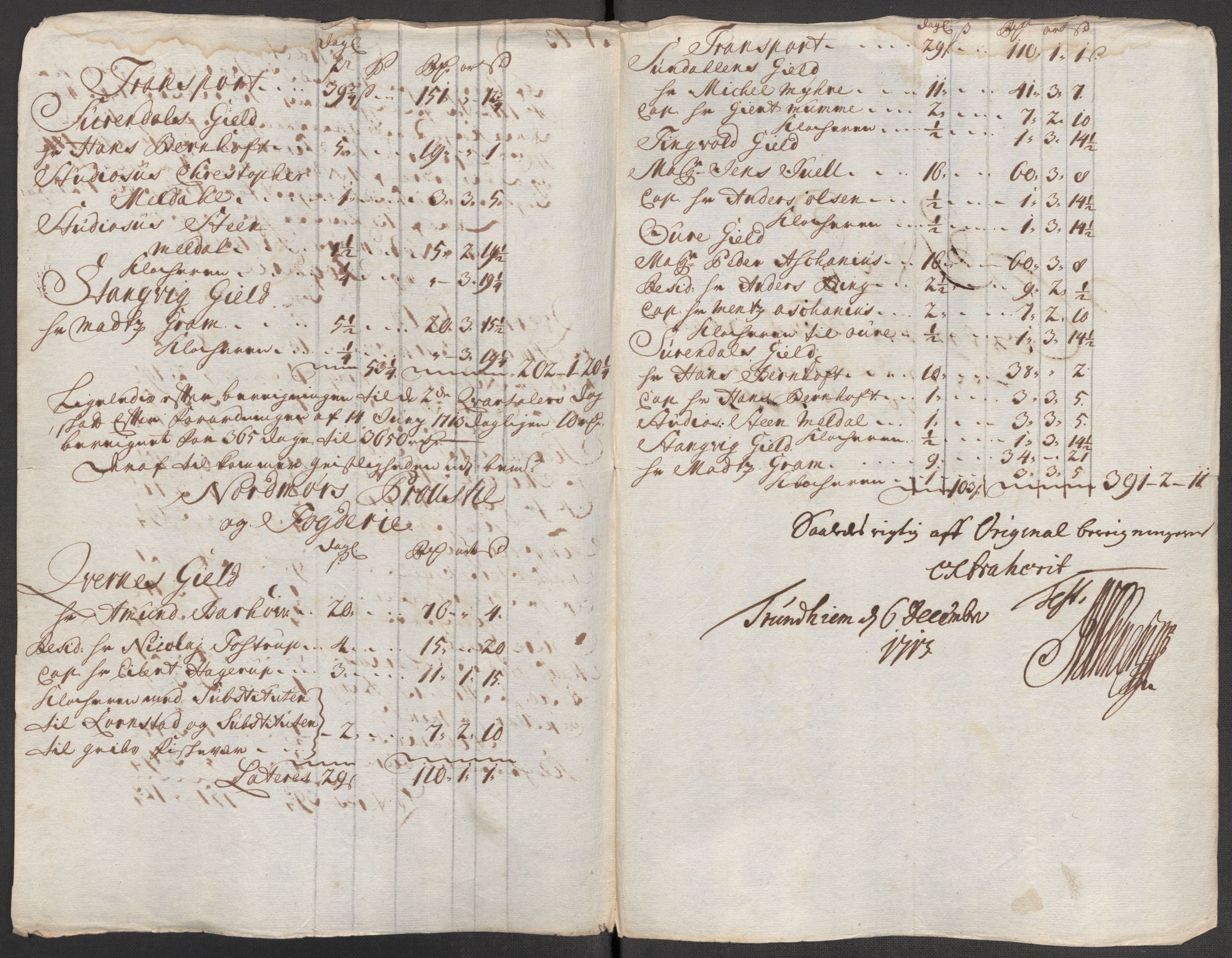 Rentekammeret inntil 1814, Reviderte regnskaper, Fogderegnskap, RA/EA-4092/R56/L3747: Fogderegnskap Nordmøre, 1713, p. 130
