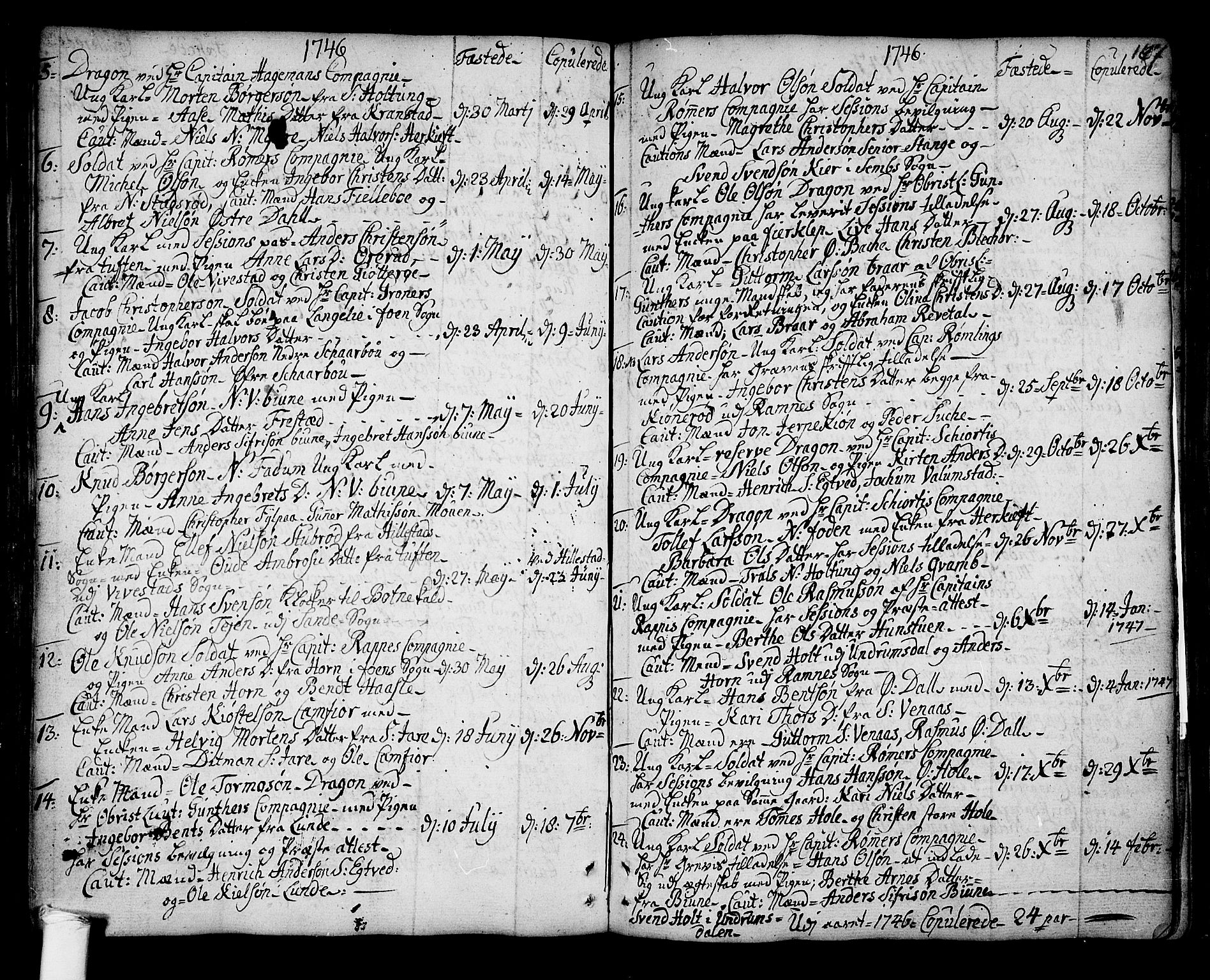 Ramnes kirkebøker, AV/SAKO-A-314/F/Fa/L0001: Parish register (official) no. I 1, 1732-1774, p. 147