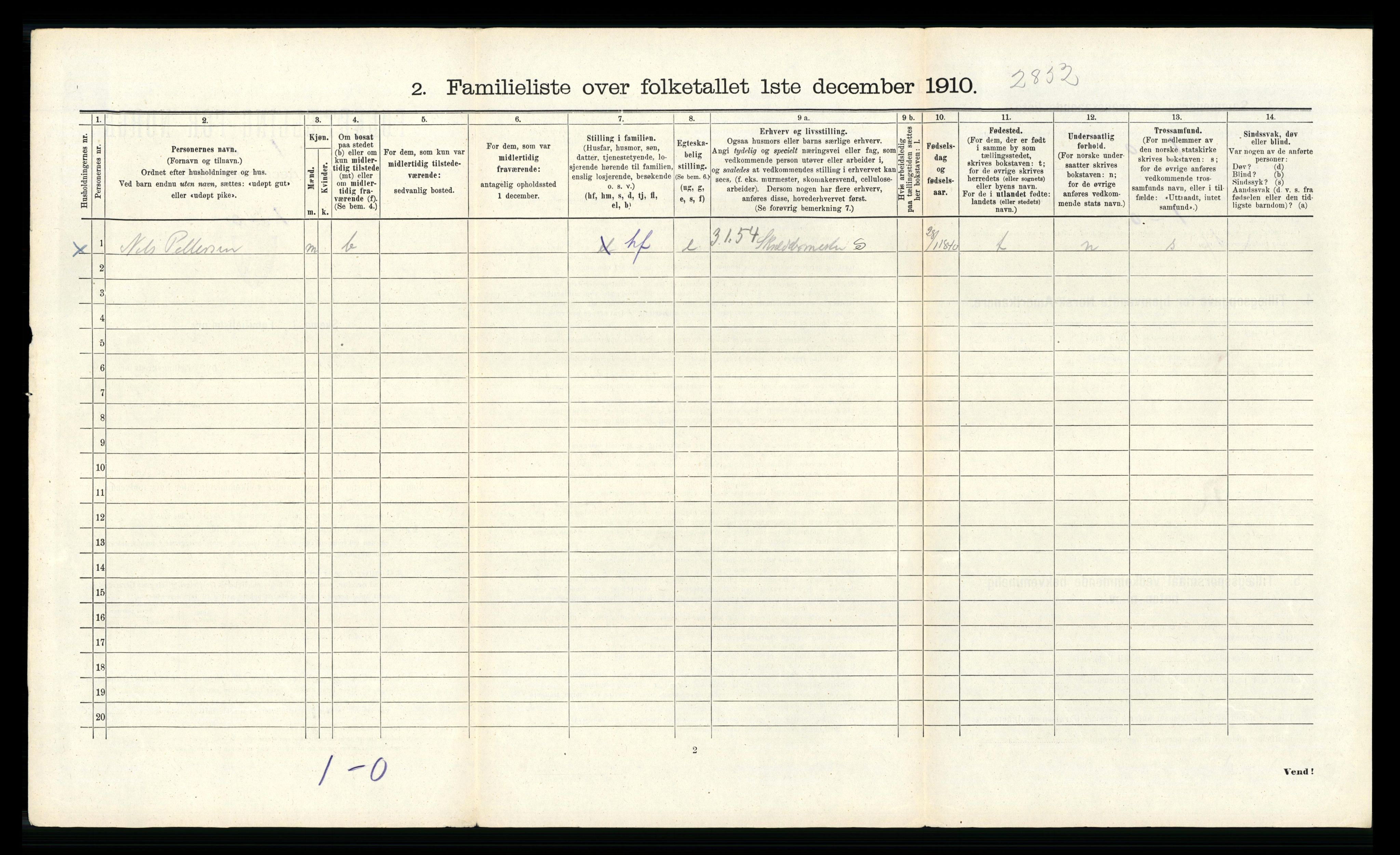 RA, 1910 census for Bergen, 1910, p. 17942