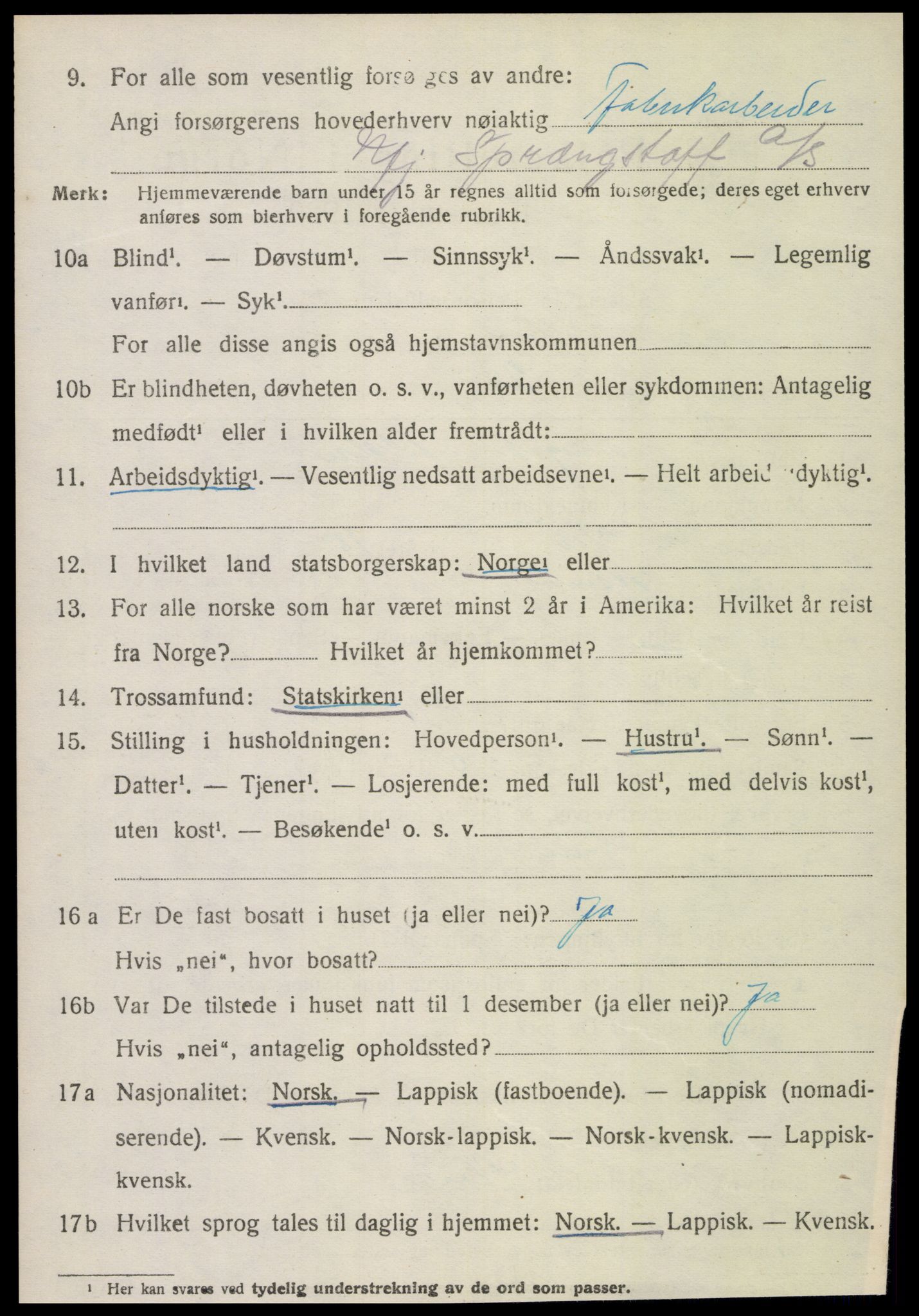 SAT, 1920 census for Åsen, 1920, p. 4255