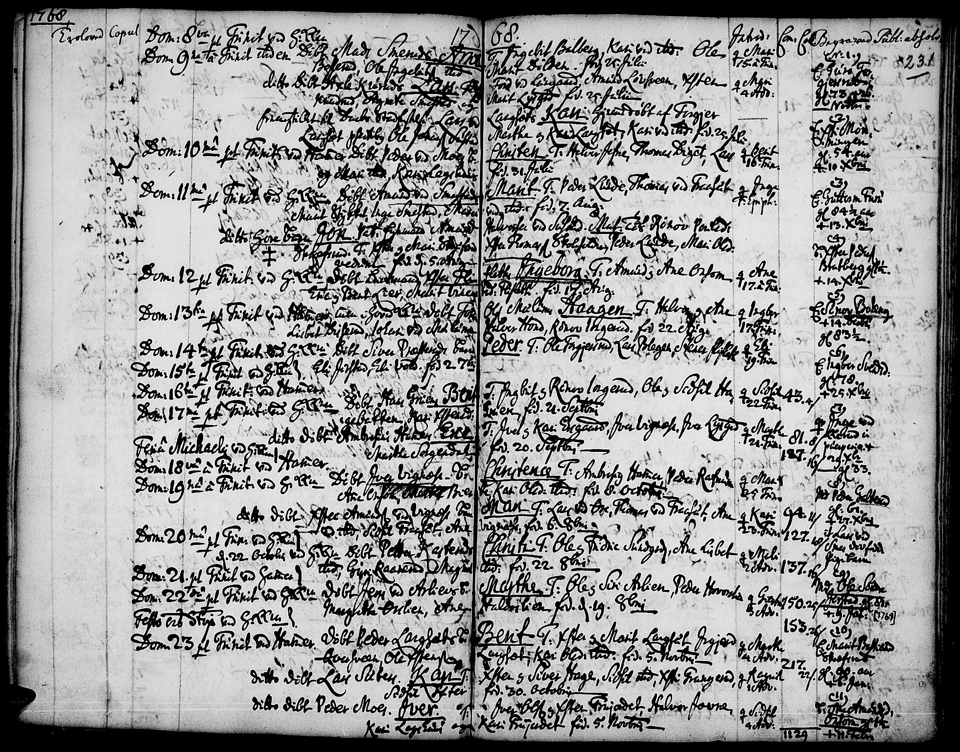 Fåberg prestekontor, AV/SAH-PREST-086/H/Ha/Haa/L0001: Parish register (official) no. 1, 1727-1775, p. 231