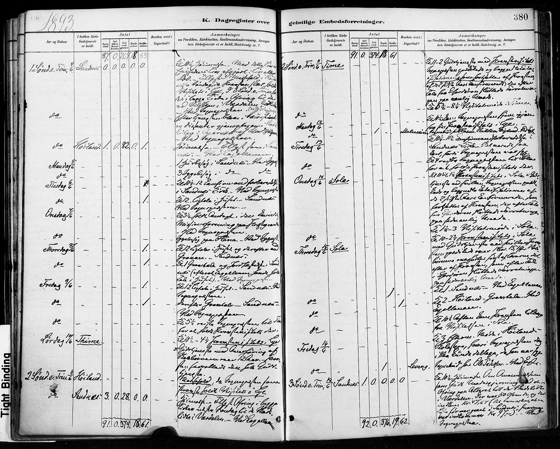 Høyland sokneprestkontor, AV/SAST-A-101799/001/30BA/L0013: Parish register (official) no. A 13.2, 1889-1898, p. 380